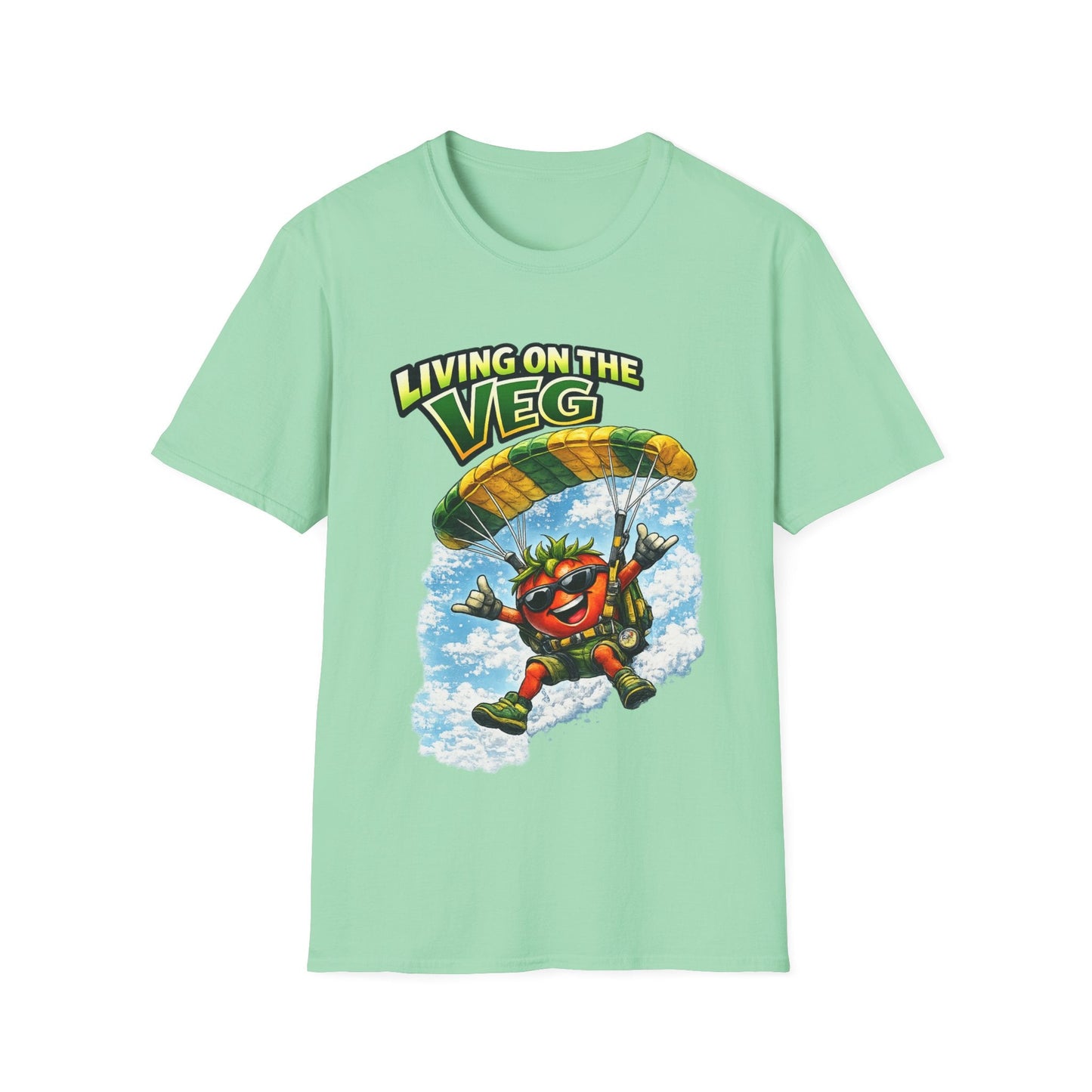 Sky Diving Tomato T-Shirt - SJM Print Store