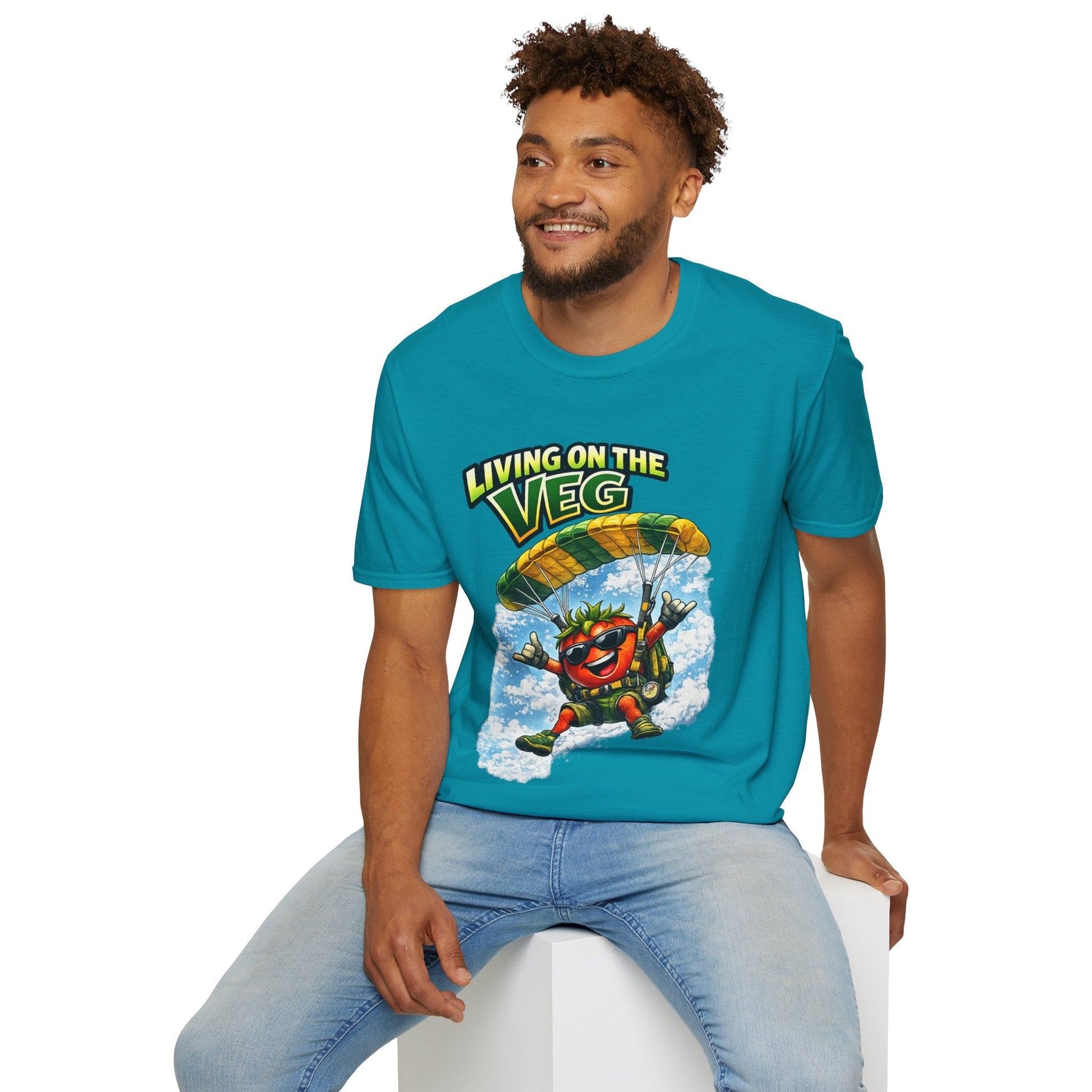 Sky Diving Tomato T-Shirt - SJM Print Store