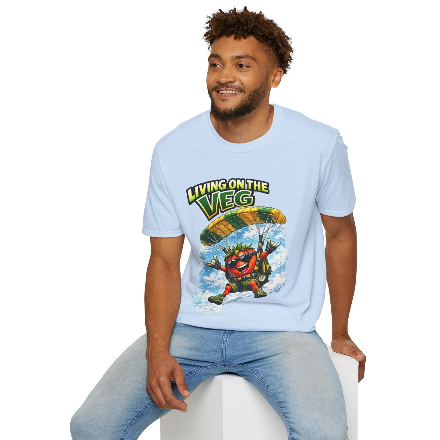 Sky Diving Tomato T-Shirt - SJM Print Store