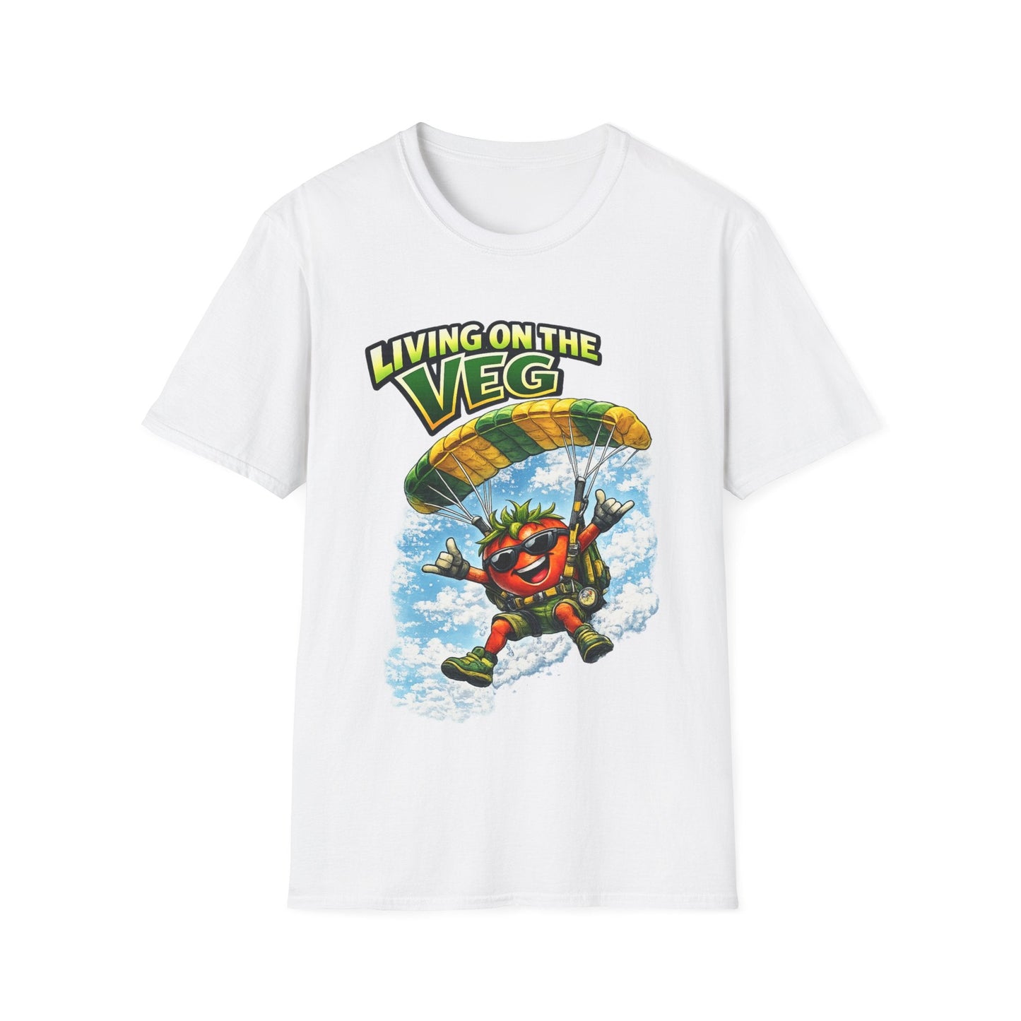 Sky Diving Tomato T-Shirt - SJM Print Store