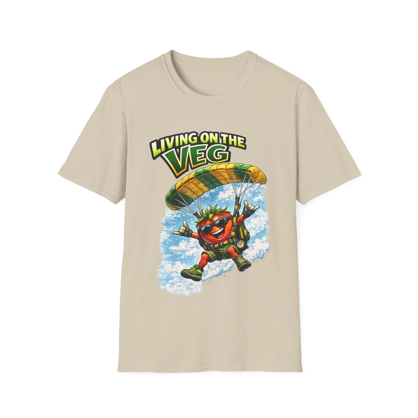 Sky Diving Tomato T-Shirt - SJM Print Store