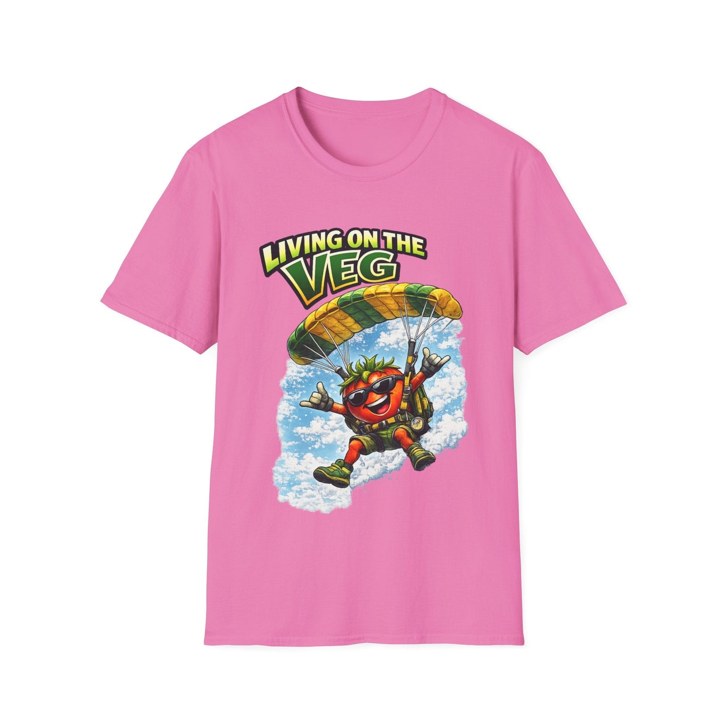 Sky Diving Tomato T-Shirt - SJM Print Store