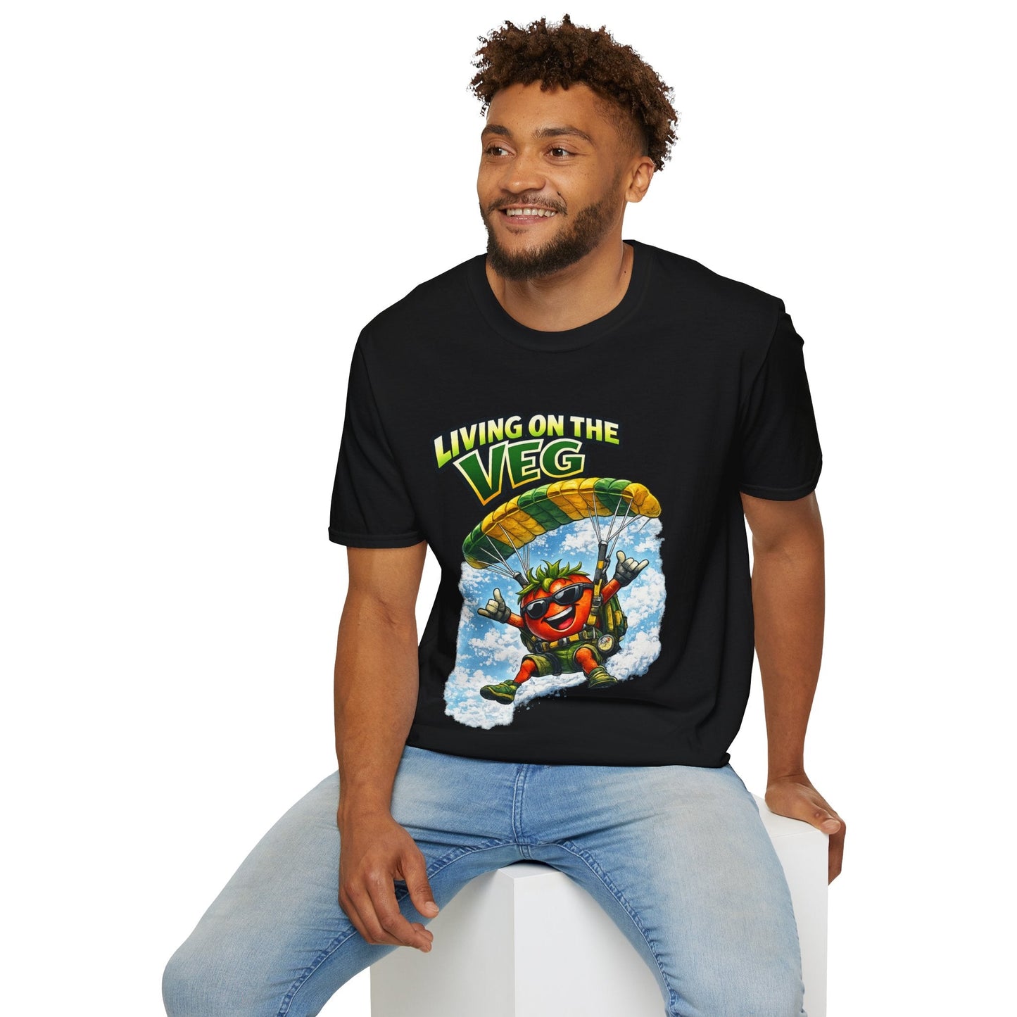 Sky Diving Tomato T-Shirt - SJM Print Store