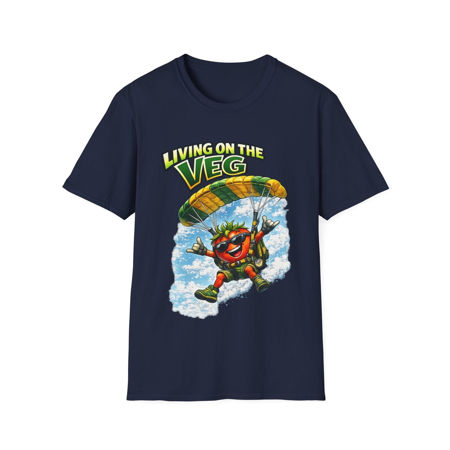 Sky Diving Tomato T-Shirt - SJM Print Store