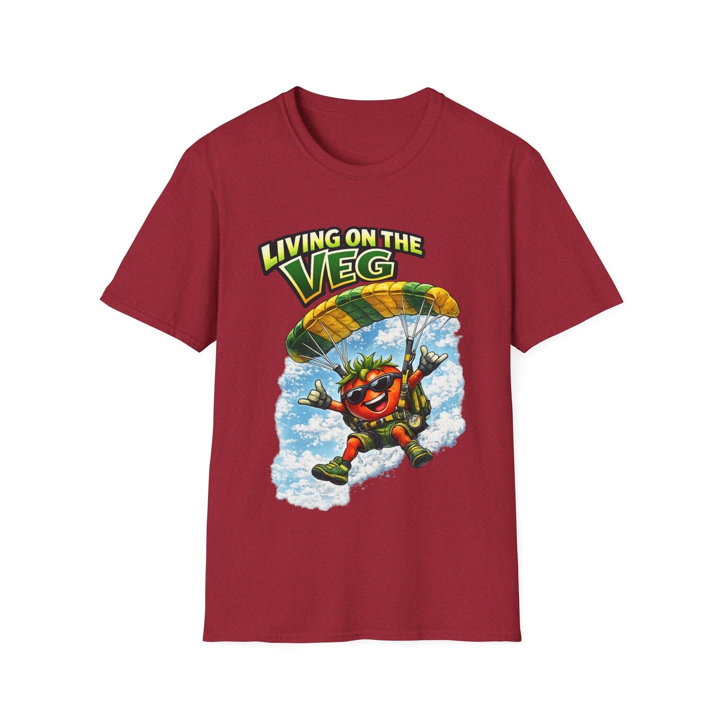 Sky Diving Tomato T-Shirt - SJM Print Store