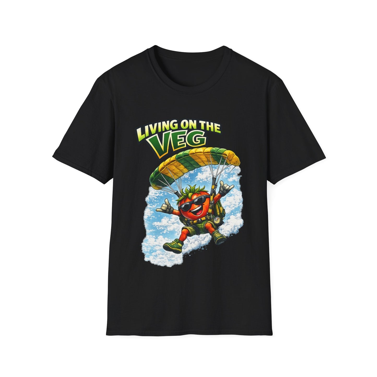 Sky Diving Tomato T-Shirt - SJM Print Store