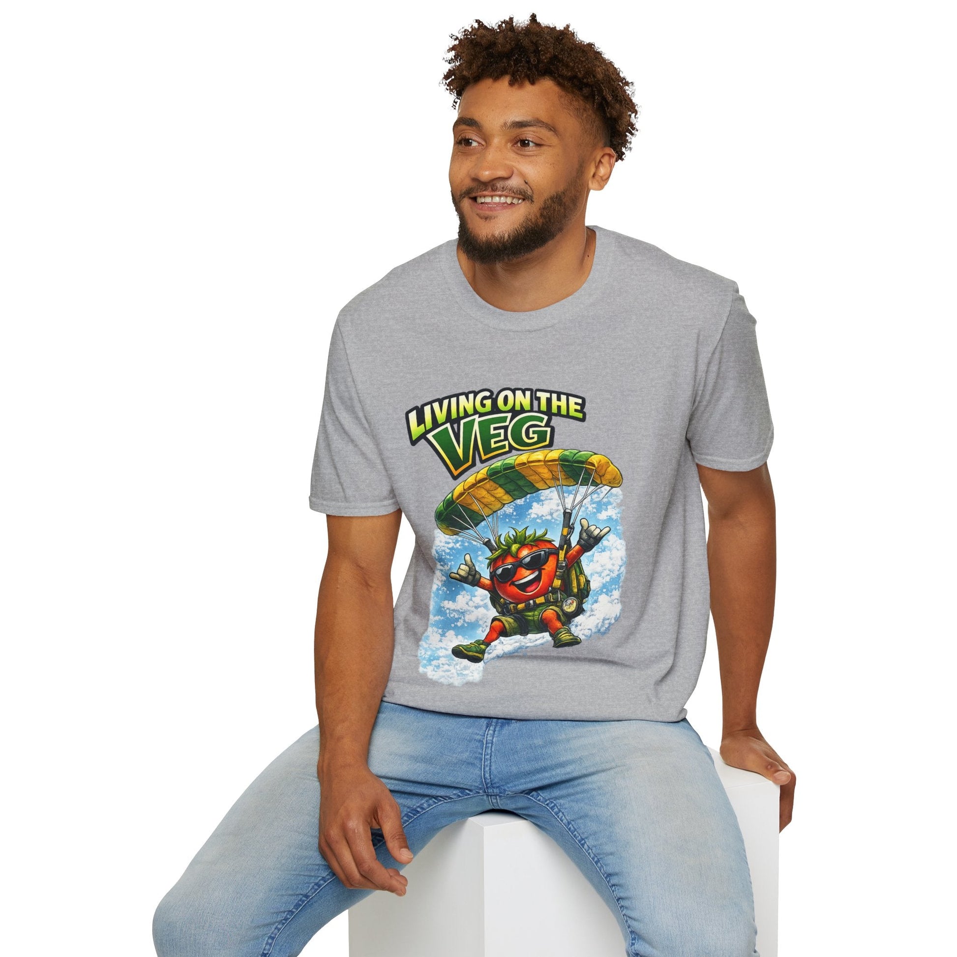 Sky Diving Tomato T-Shirt - SJM Print Store