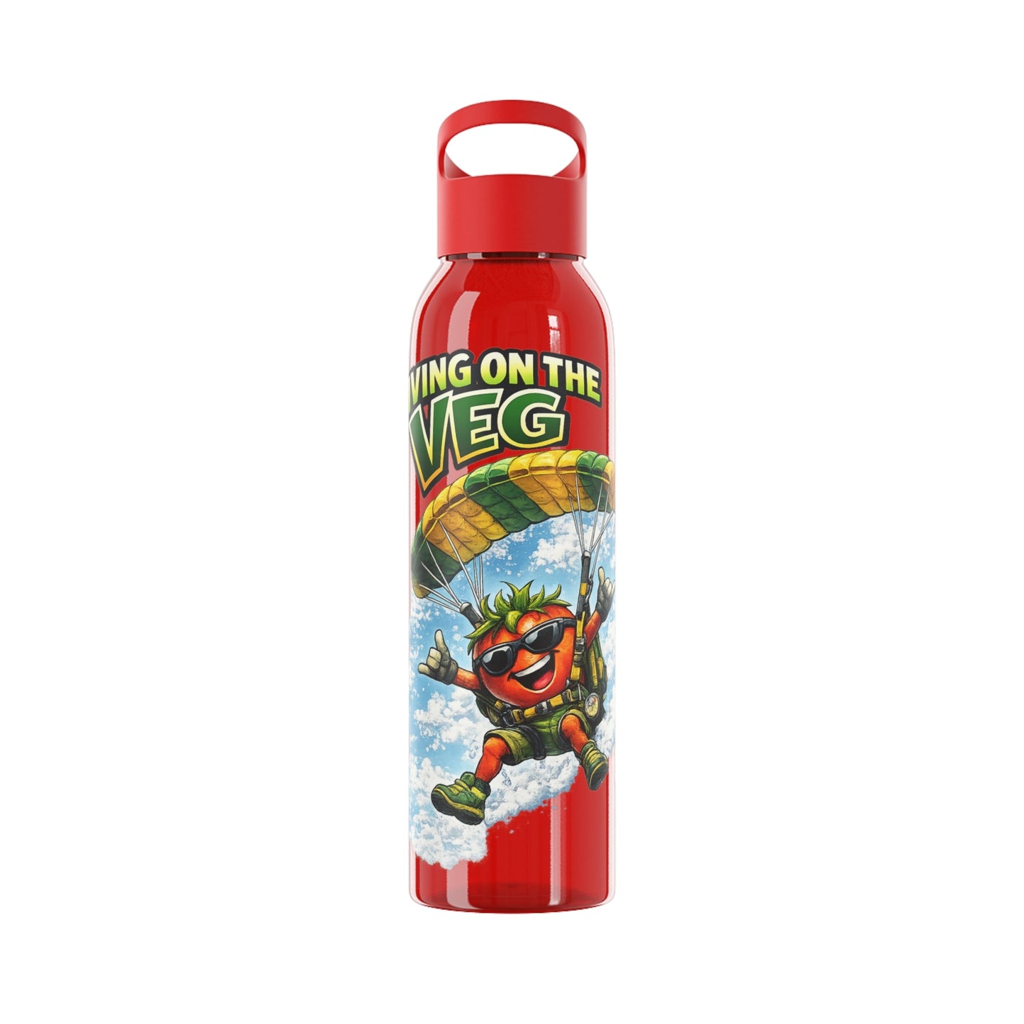 Sky Diving Tomato Water bottle - SJM Print Store