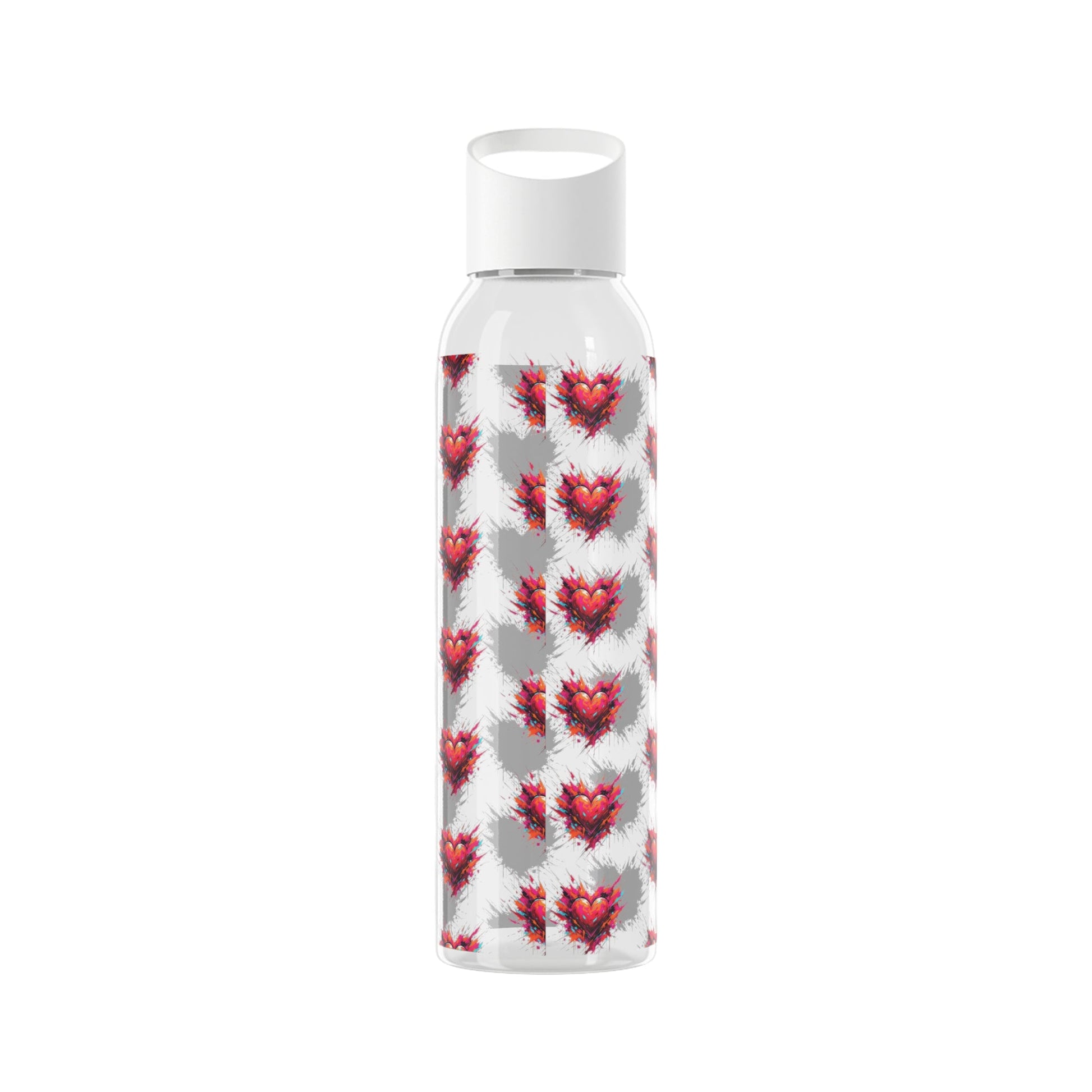 Sky Water Bottle â€” Heart Design Self - Love Water Bottle for Daily Hydration - SJM Print Store
