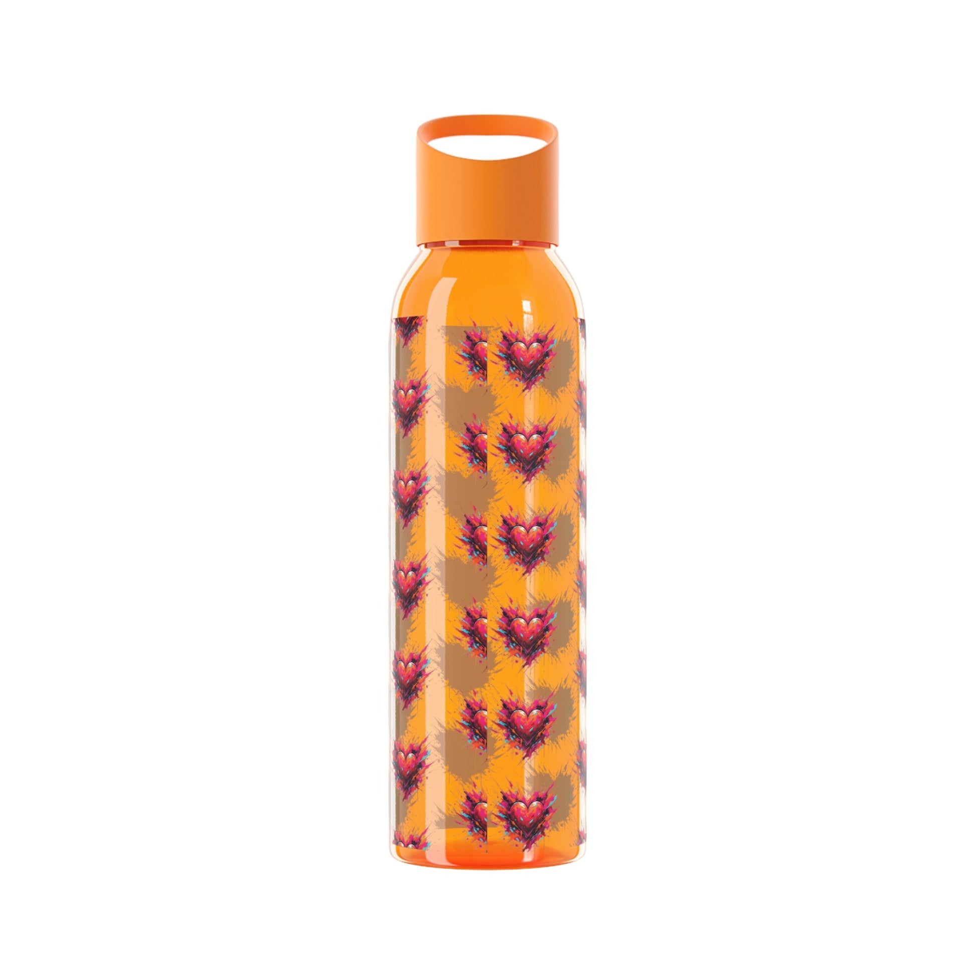 Sky Water Bottle â€” Heart Design Self - Love Water Bottle for Daily Hydration - SJM Print Store