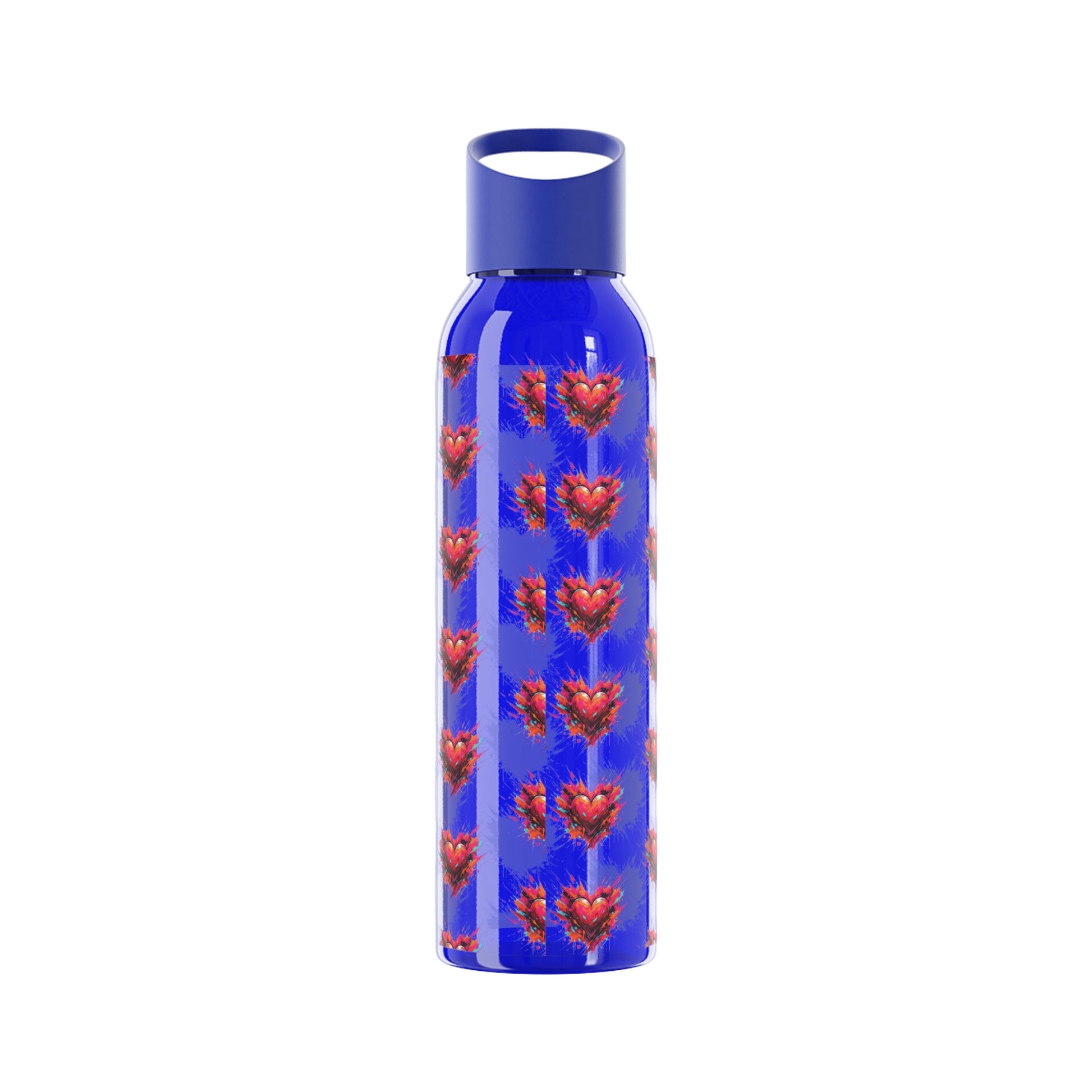 Sky Water Bottle â€” Heart Design Self - Love Water Bottle for Daily Hydration - SJM Print Store
