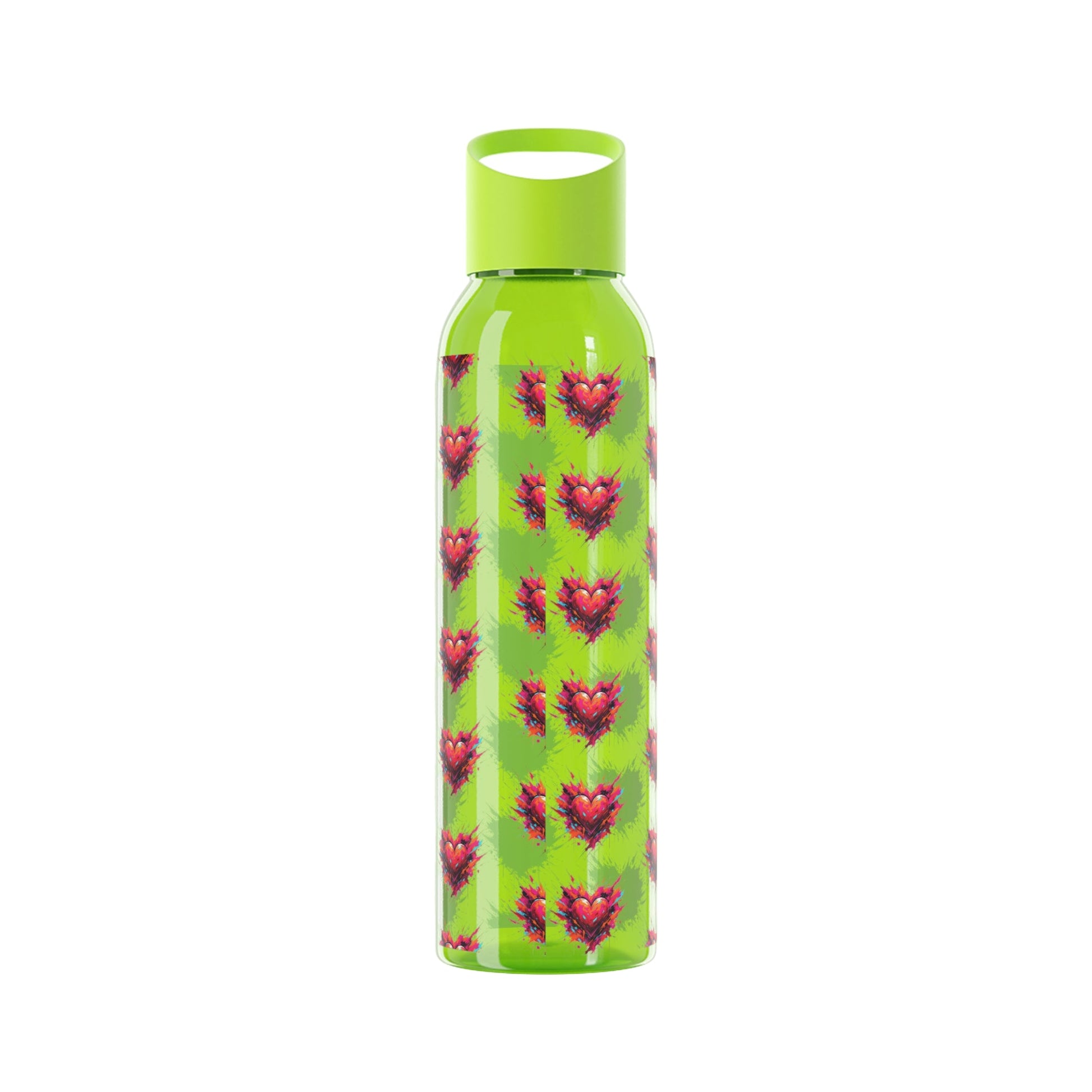 Sky Water Bottle â€” Heart Design Self - Love Water Bottle for Daily Hydration - SJM Print Store