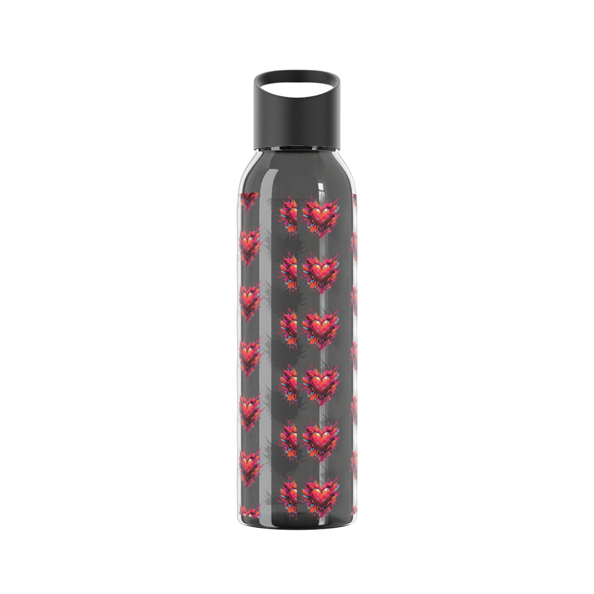 Sky Water Bottle â€” Heart Design Self - Love Water Bottle for Daily Hydration - SJM Print Store