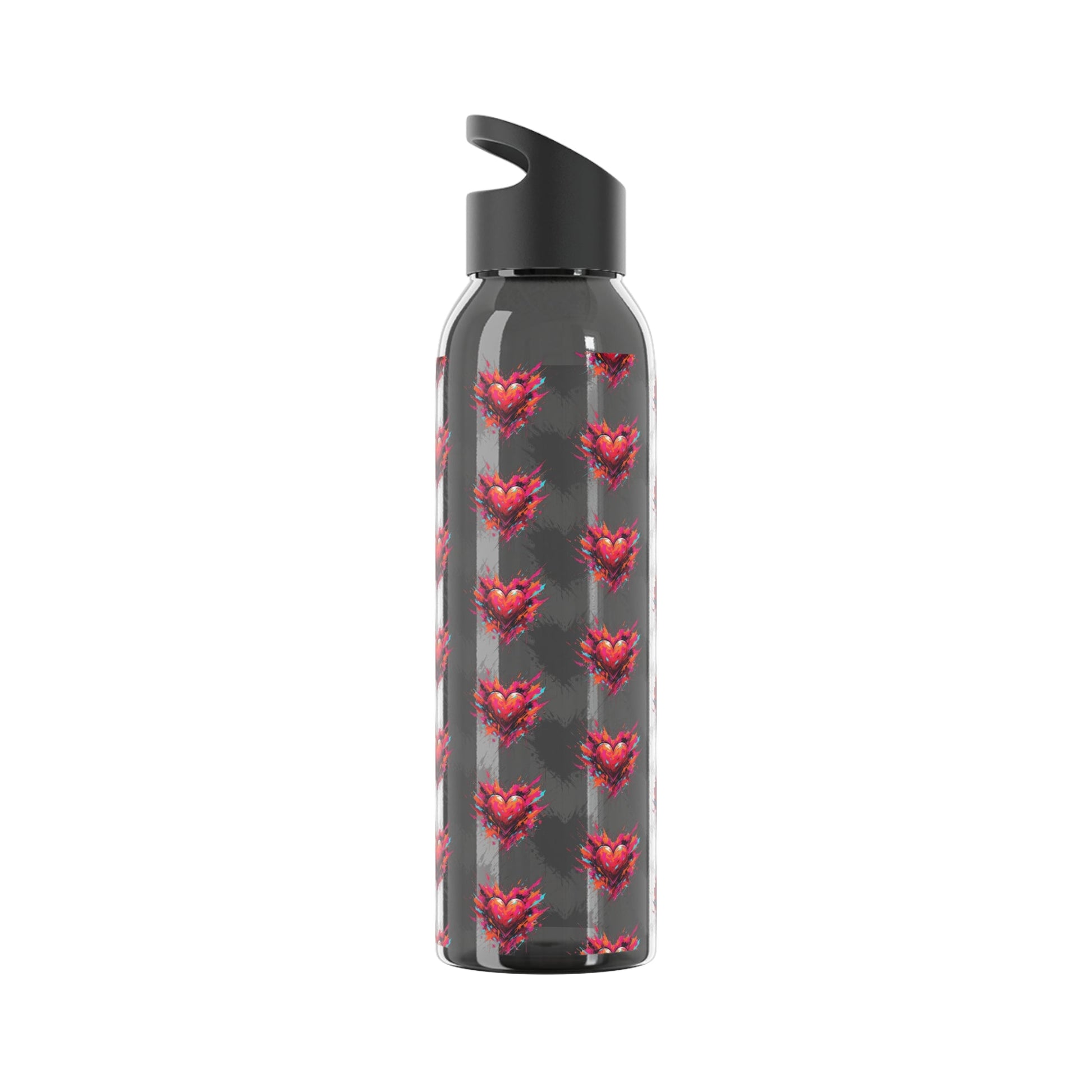 Sky Water Bottle â€” Heart Design Self - Love Water Bottle for Daily Hydration - SJM Print Store