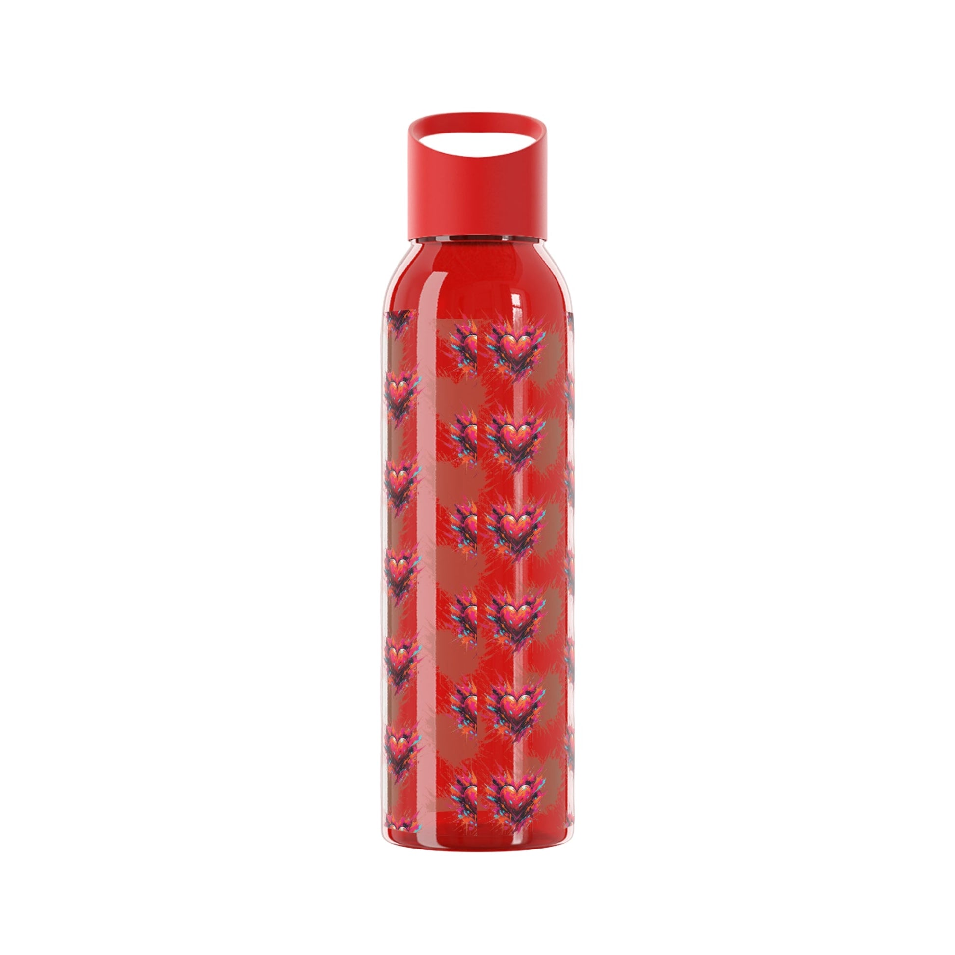 Sky Water Bottle â€” Heart Design Self - Love Water Bottle for Daily Hydration - SJM Print Store