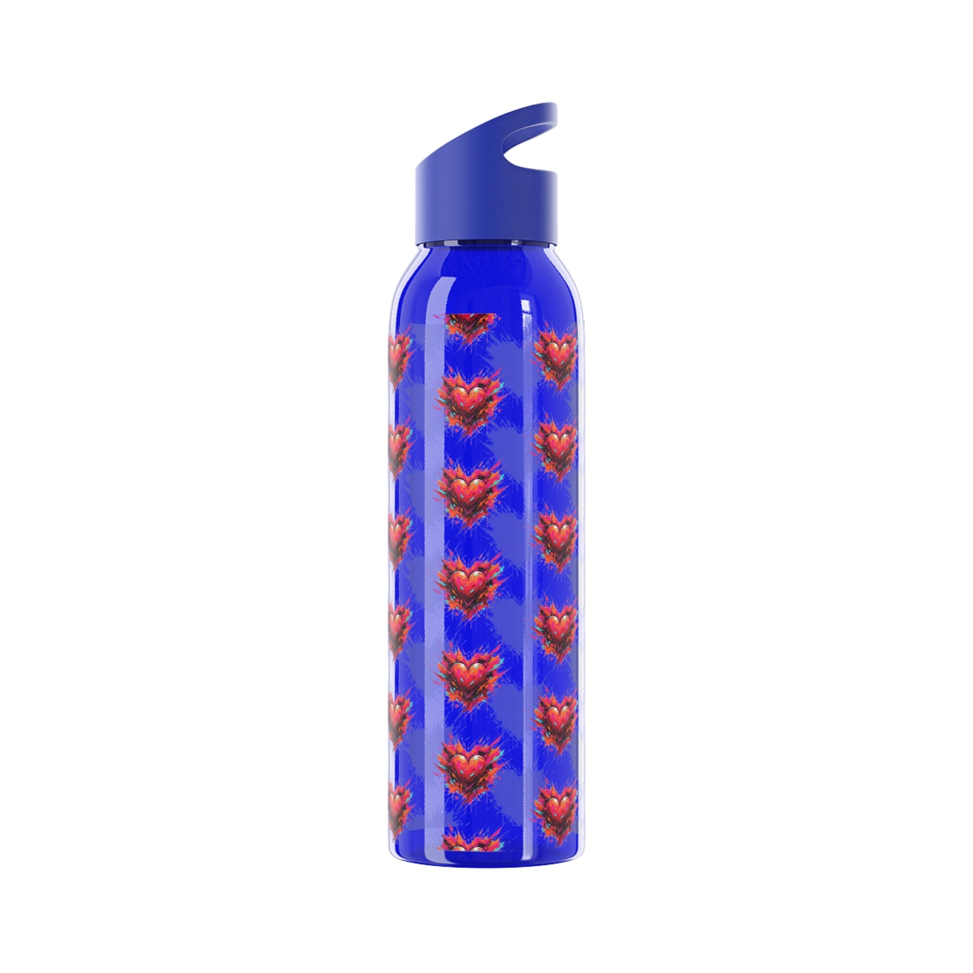 Sky Water Bottle â€” Heart Design Self - Love Water Bottle for Daily Hydration - SJM Print Store