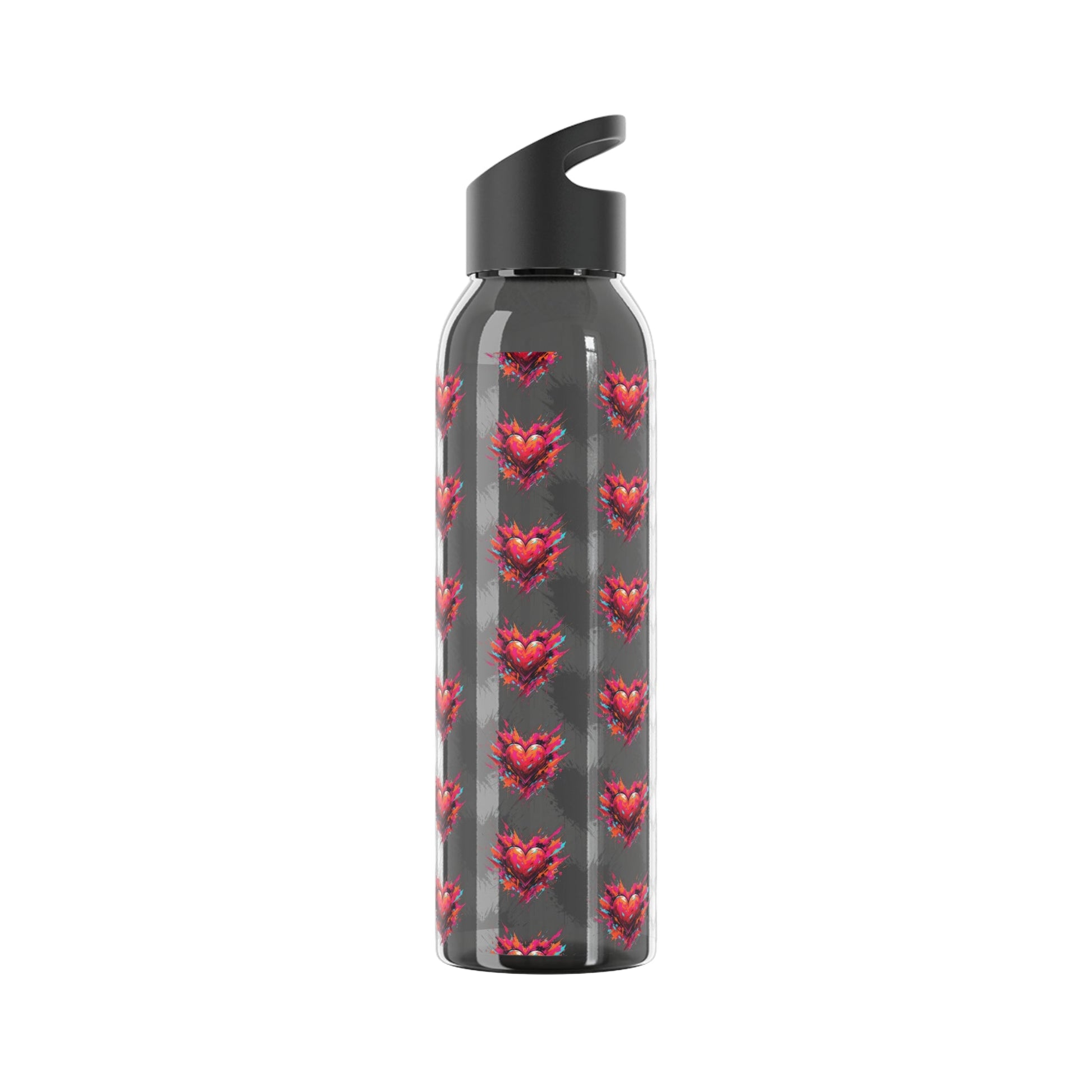 Sky Water Bottle â€” Heart Design Self - Love Water Bottle for Daily Hydration - SJM Print Store