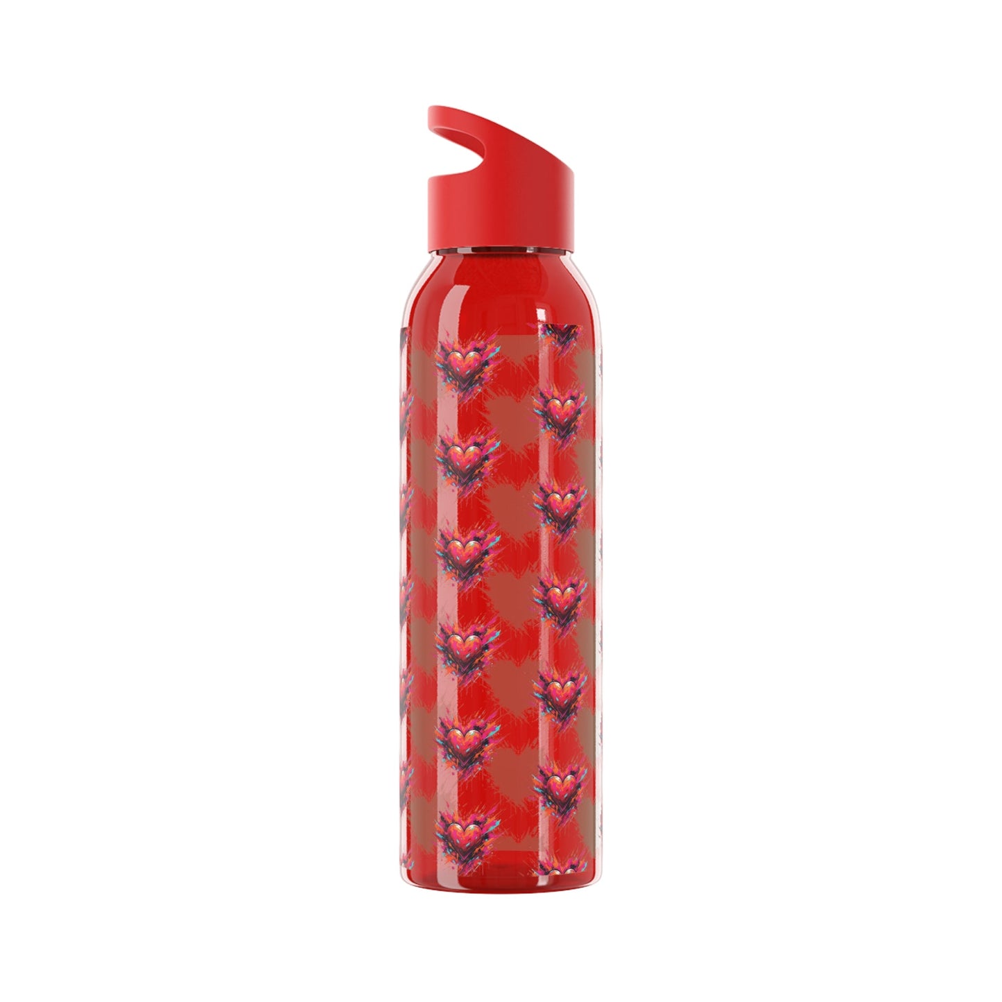 Sky Water Bottle â€” Heart Design Self - Love Water Bottle for Daily Hydration - SJM Print Store
