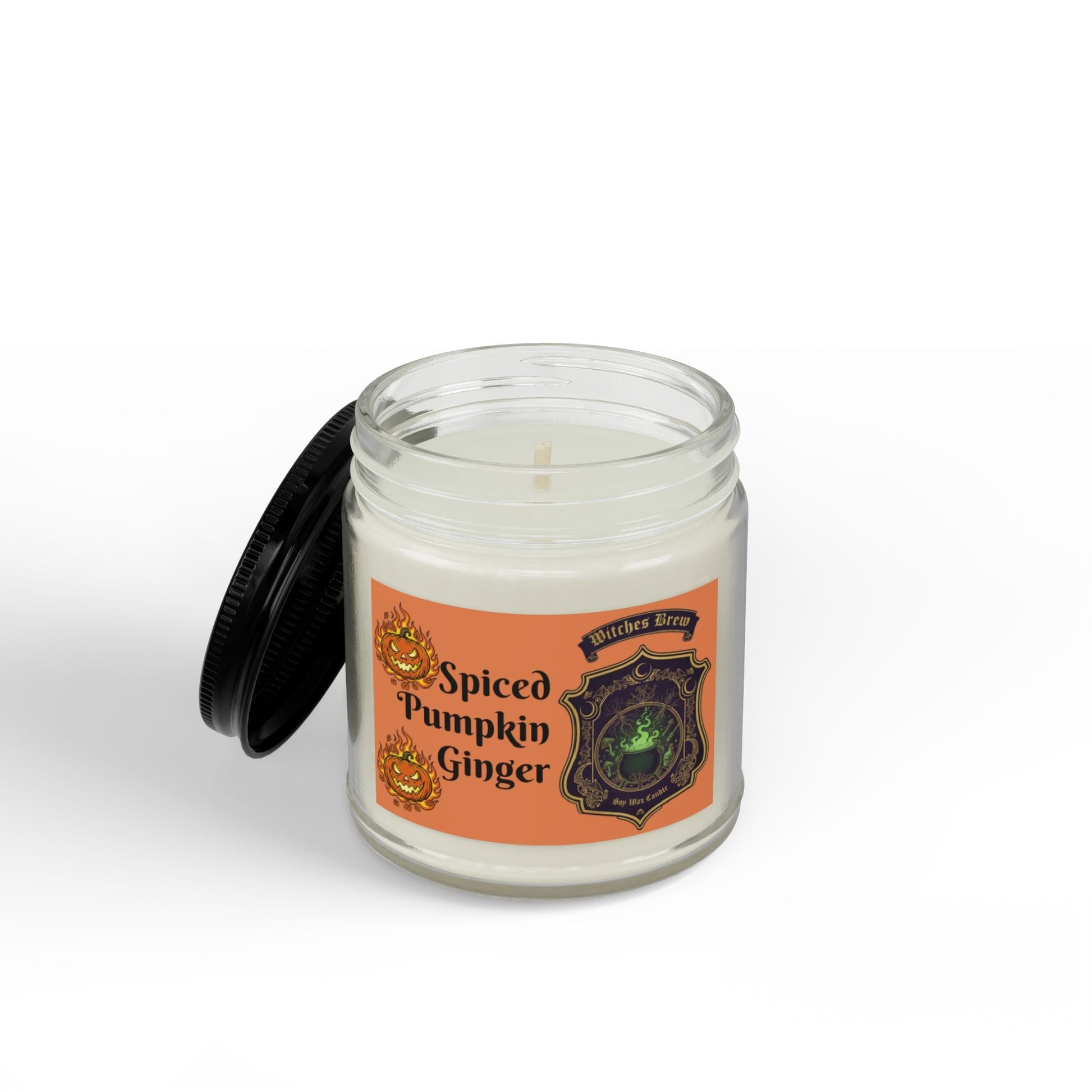 Spiced Pumpkin Ginger Soy Halloween Candle - SJM Print Store