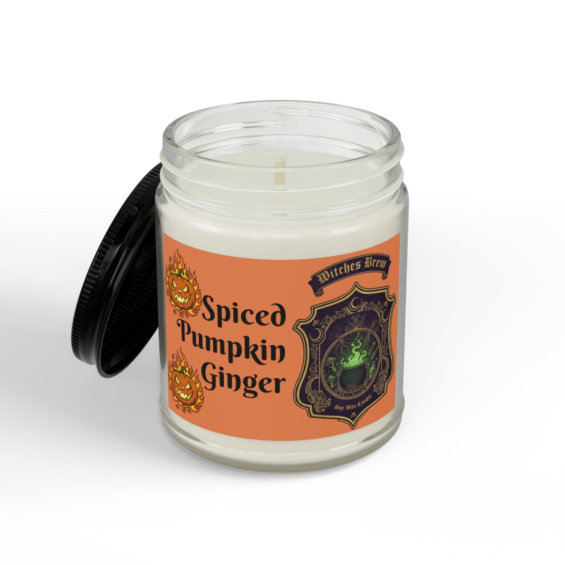 Spiced Pumpkin Ginger Soy Halloween Candle - SJM Print Store
