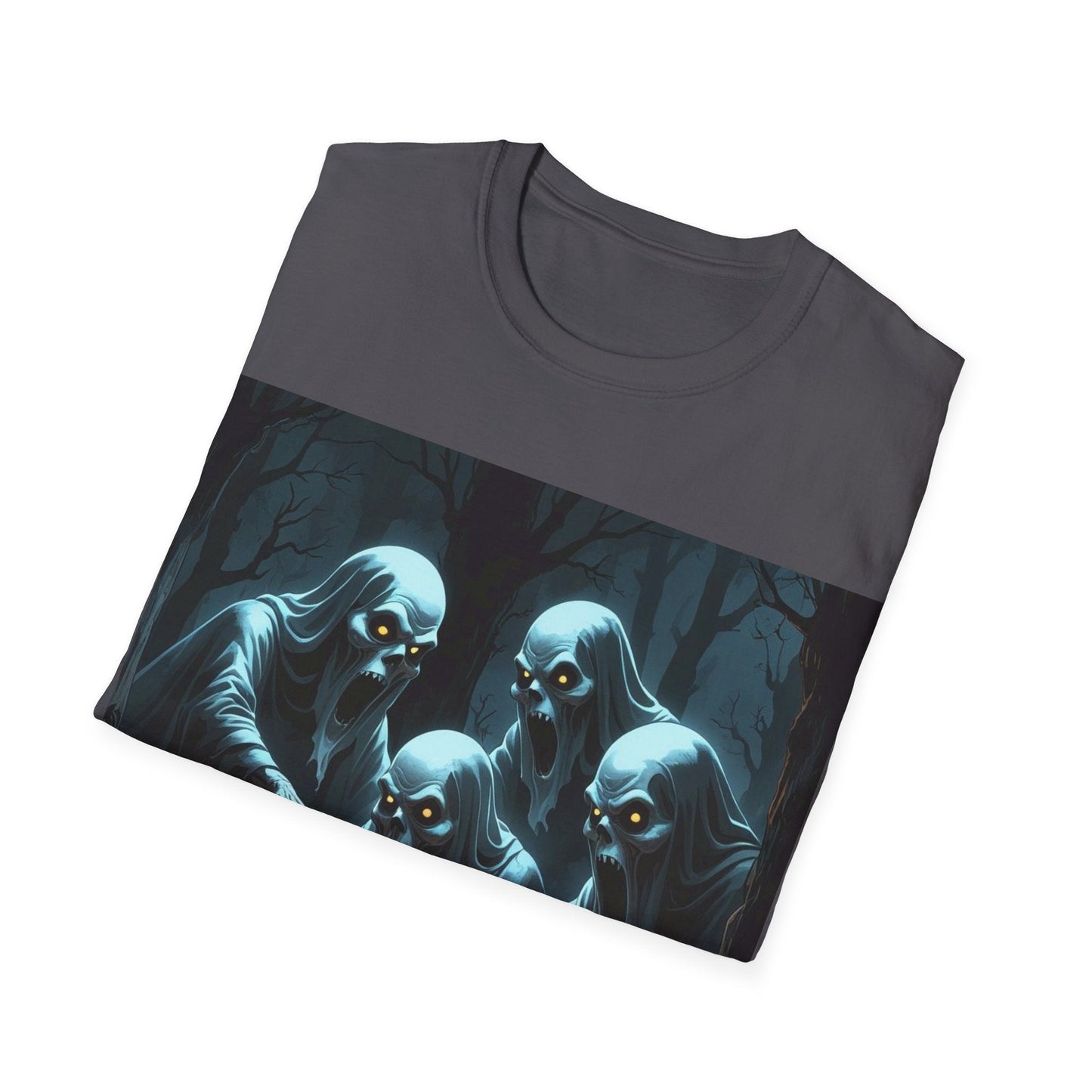 Spooky Ghosts Halloween T-Shirt, Unisex Halloween Costume, Funny Horror Tee, Pumpkin Shirt, Fall Festival Apparel - SJM Print Store