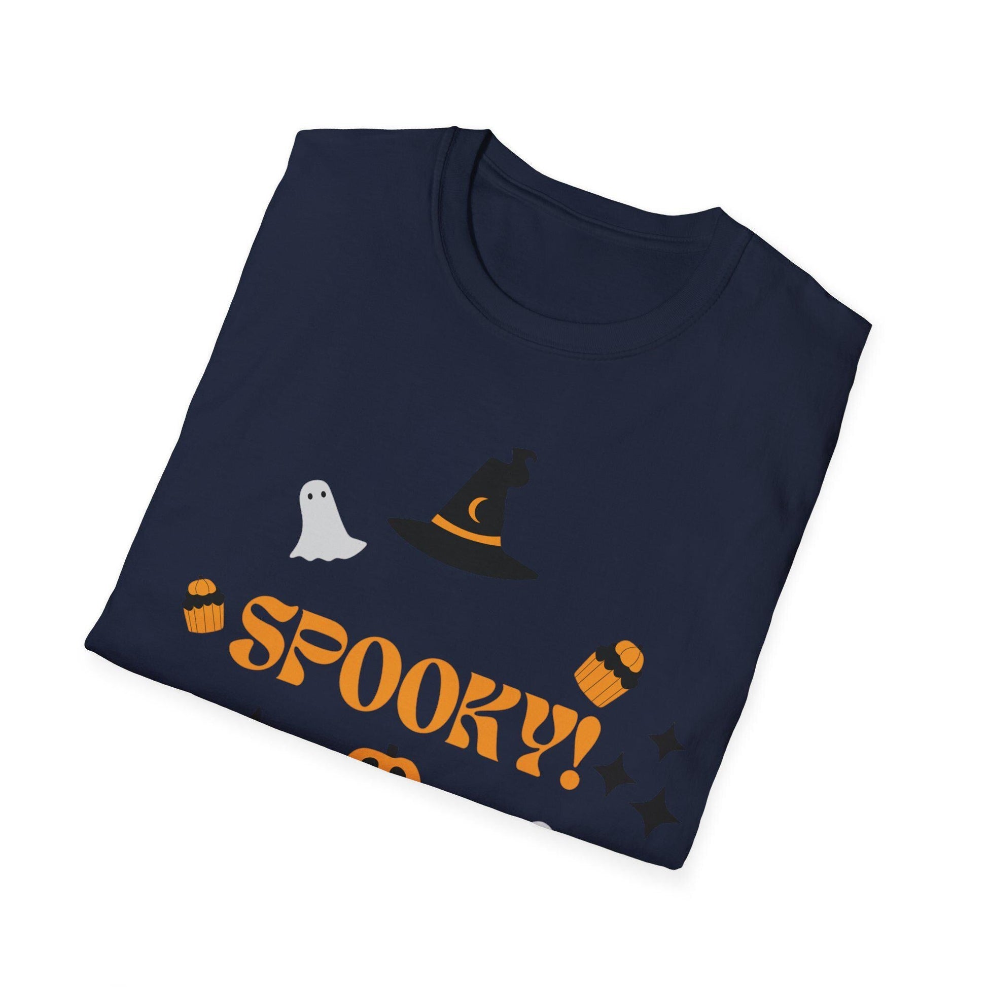 Spooky Halloween T-Shirt: Gothic Horror Theme, Unisex Cotton Tee - SJM Print Store