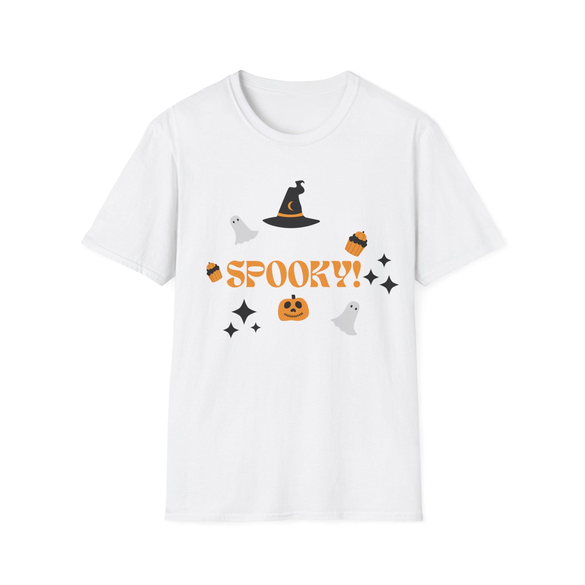 Spooky Halloween T-Shirt: Gothic Horror Theme, Unisex Cotton Tee - SJM Print Store