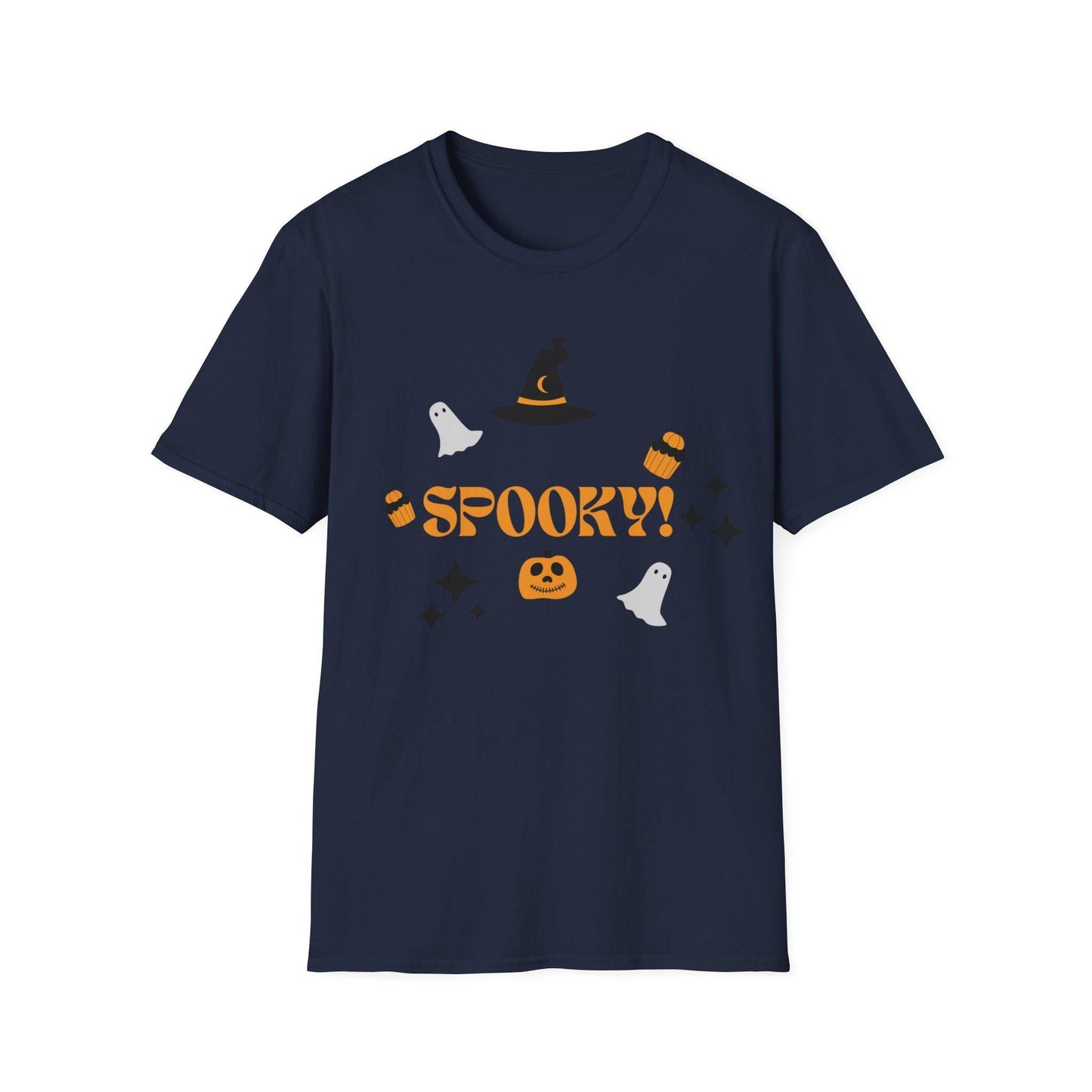 Spooky Halloween T-Shirt: Gothic Horror Theme, Unisex Cotton Tee - SJM Print Store