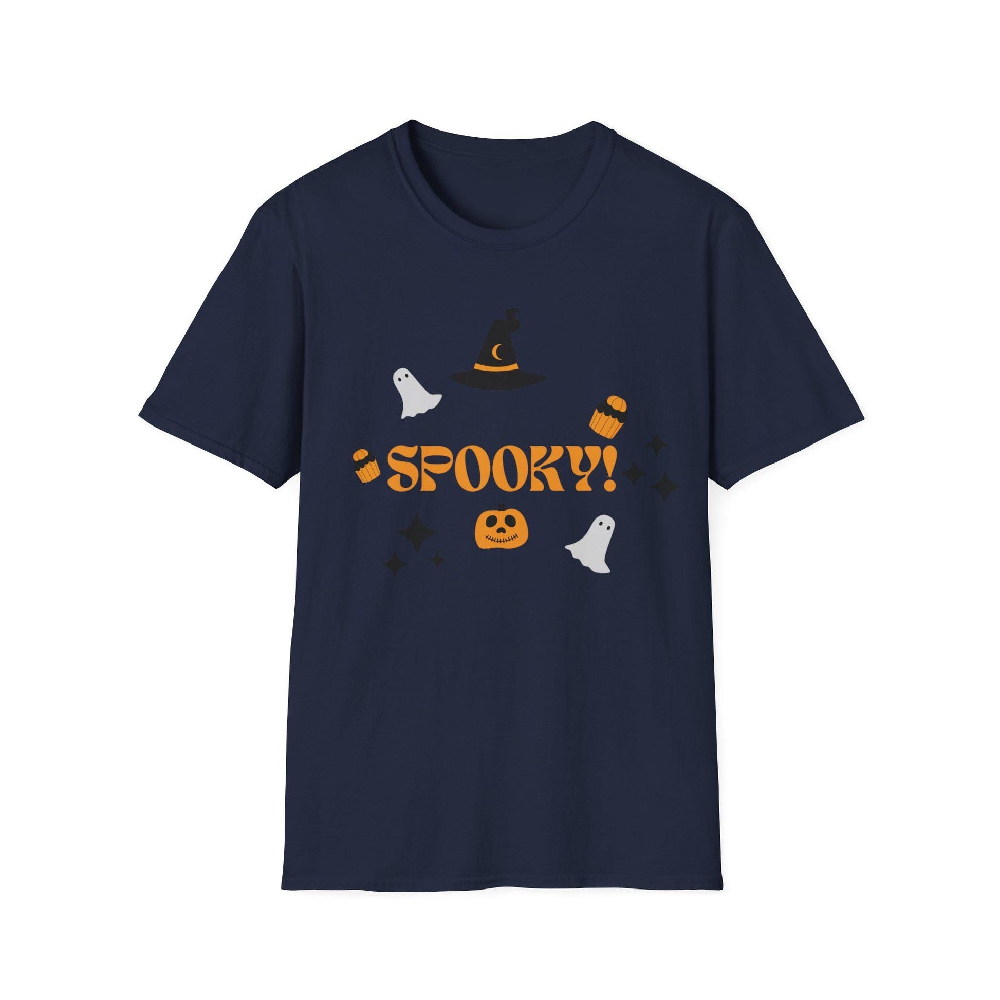 Spooky Halloween T-Shirt: Gothic Horror Theme, Unisex Cotton Tee - SJM Print Store
