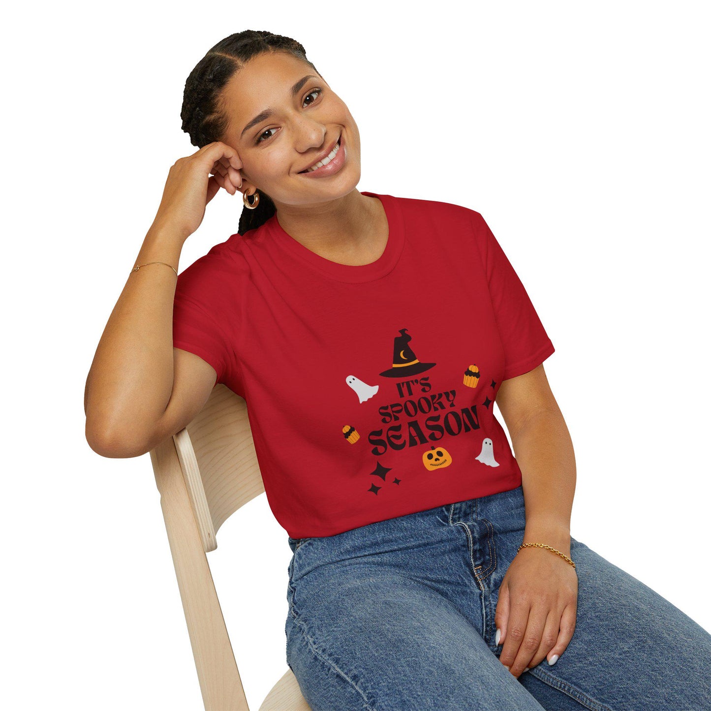Spooky Season Graphic Tee: Unisex Halloween Softstyle T-Shirt - SJM Print Store