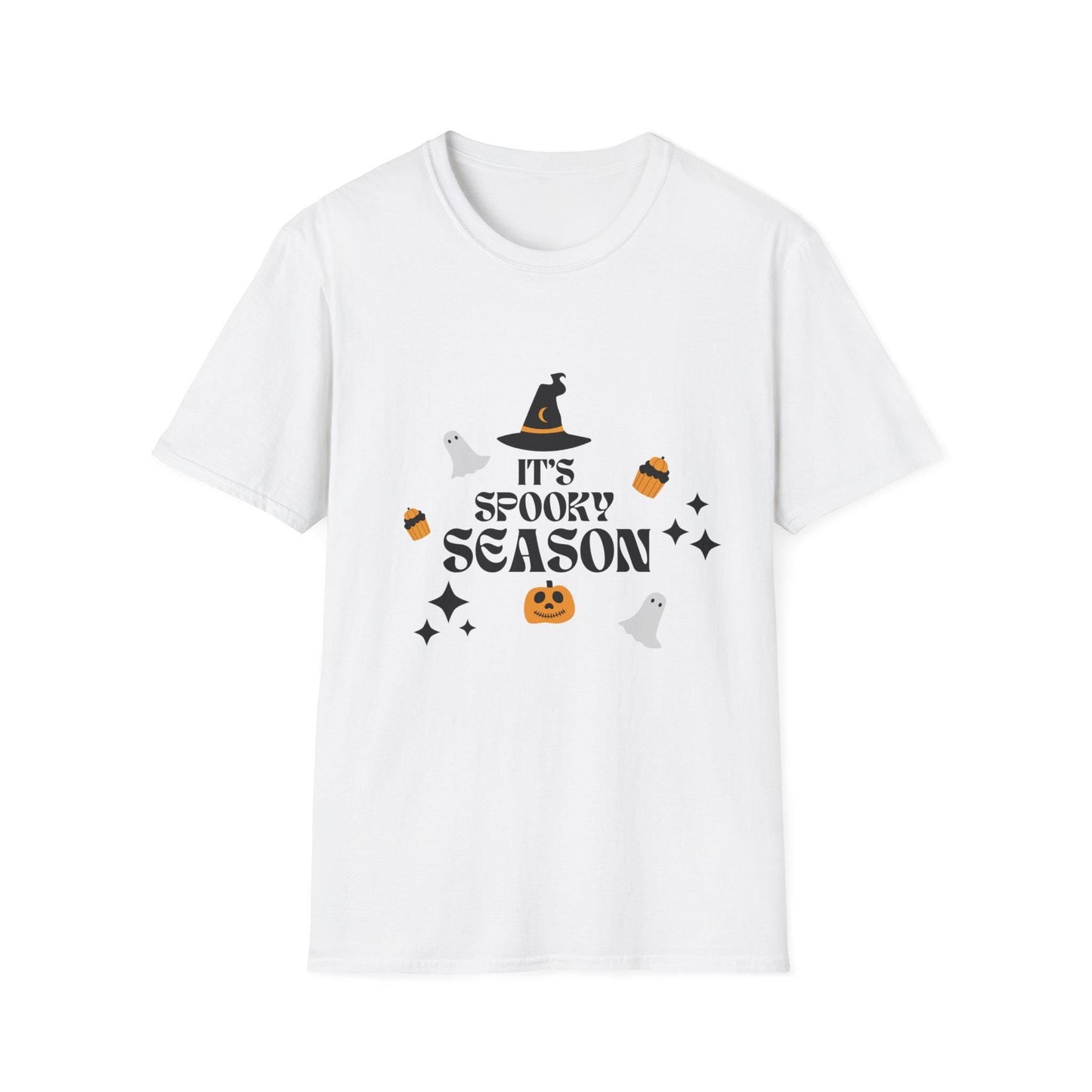 Spooky Season Graphic Tee: Unisex Halloween Softstyle T-Shirt - SJM Print Store