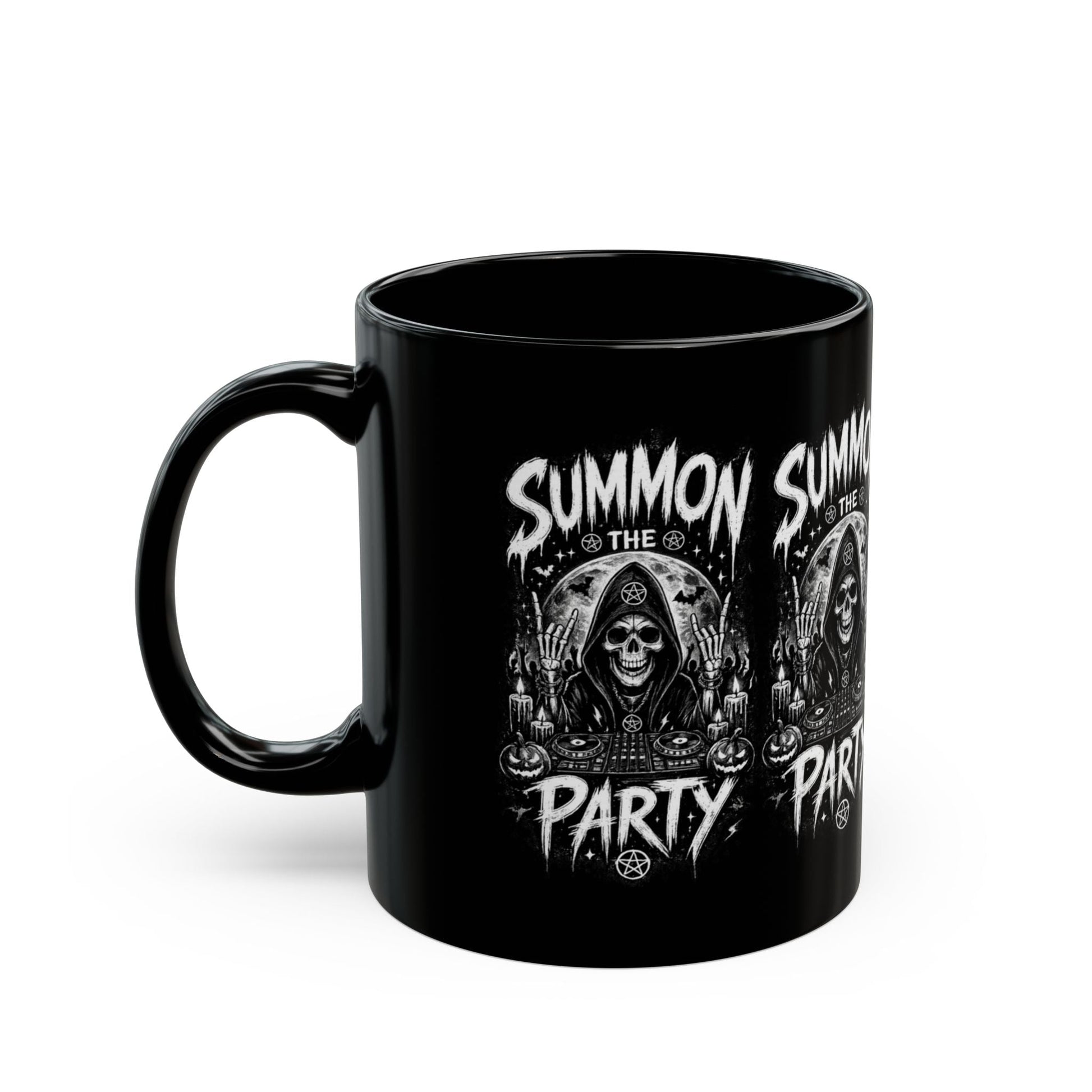 Summon the Party Black Mug - SJM Print Store
