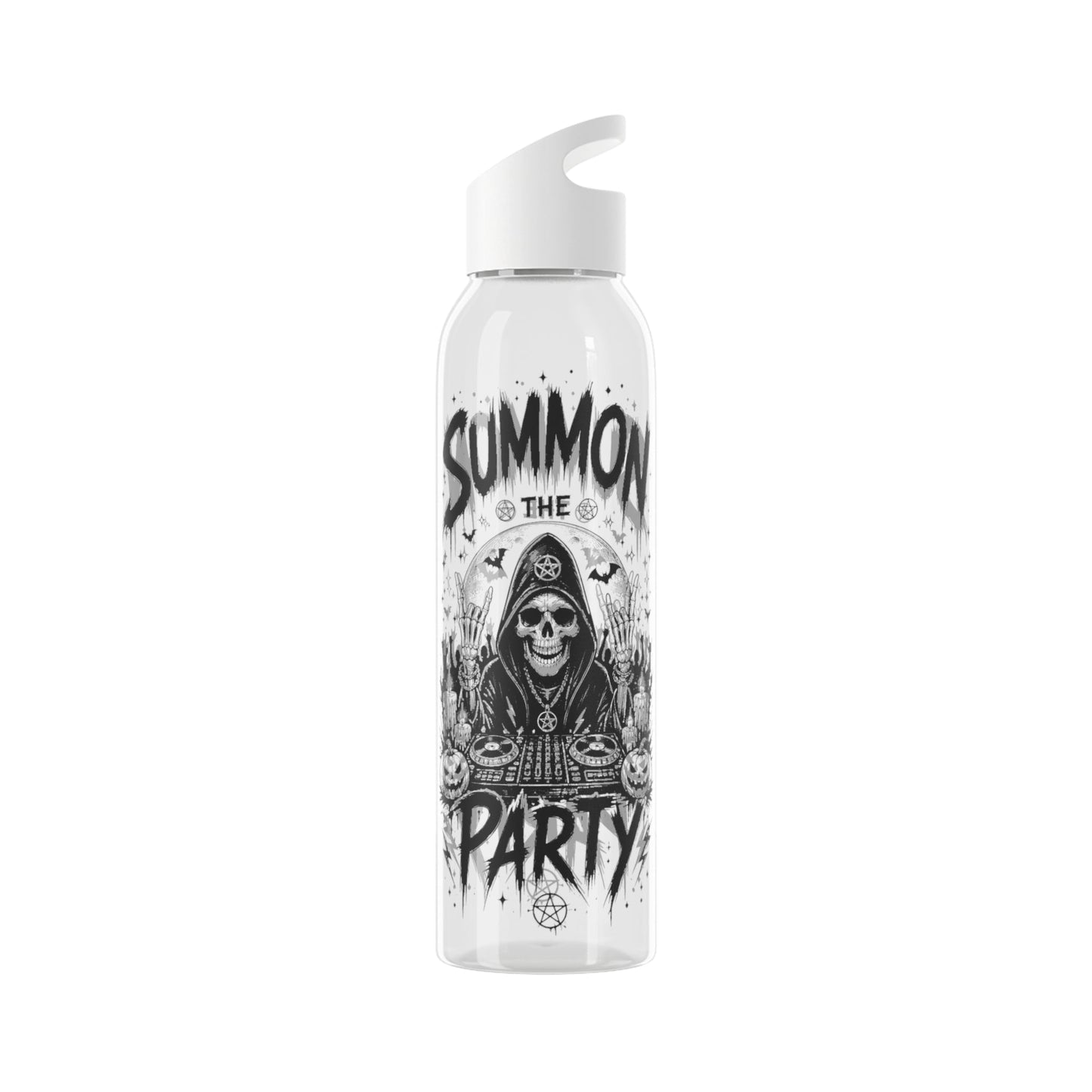 Summon the Party Clear Water Bottle - SJM Print Store