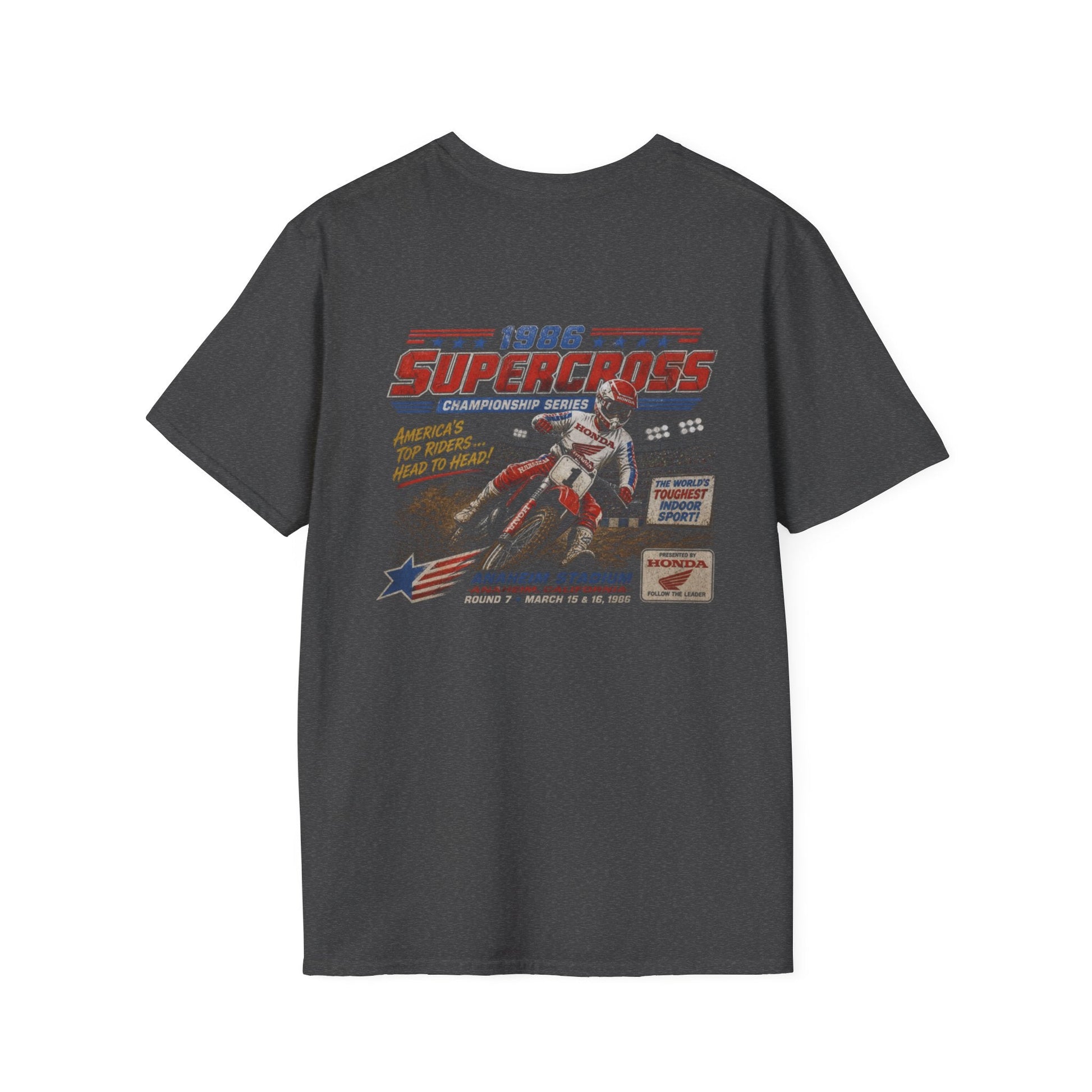 Supercross 1986 Moto Racing T-Shirt - SJM Print Store
