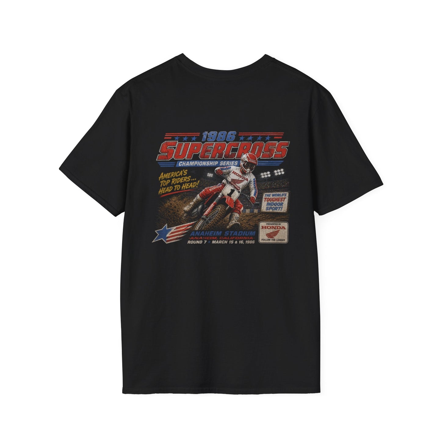 Supercross 1986 Moto Racing T-Shirt - SJM Print Store