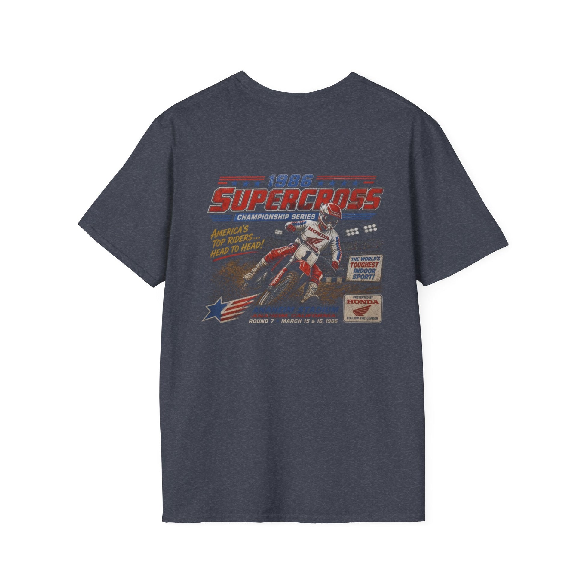 Supercross 1986 Moto Racing T-Shirt - SJM Print Store