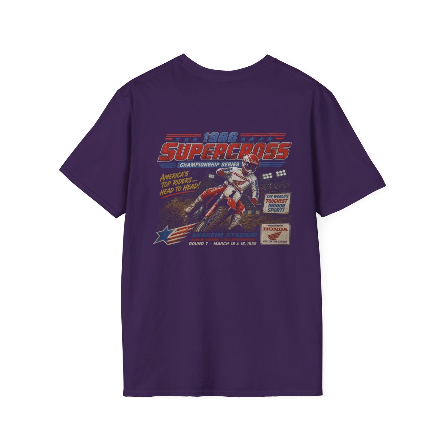 Supercross 1986 Moto Racing T-Shirt - SJM Print Store