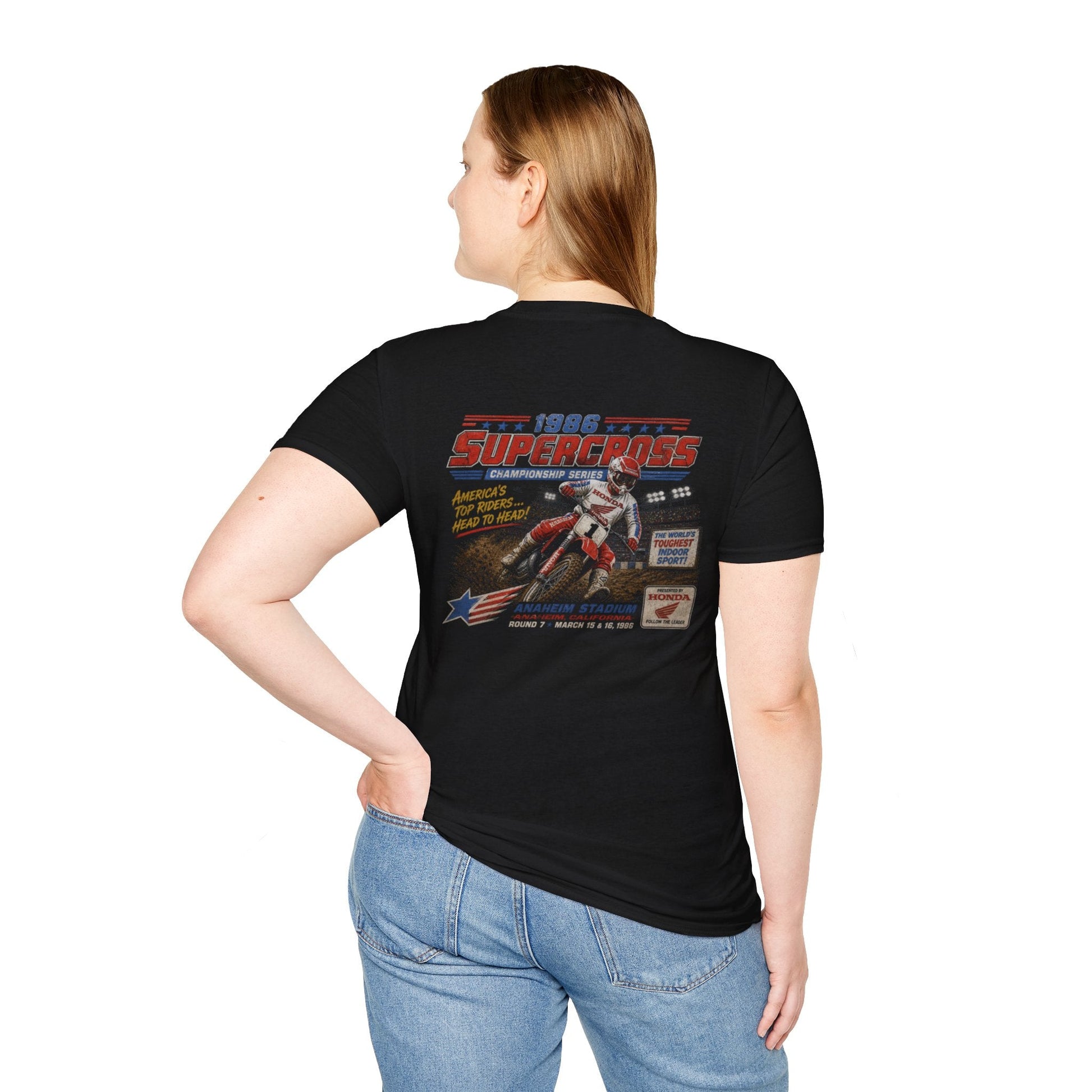 Supercross 1986 Moto Racing T-Shirt - SJM Print Store