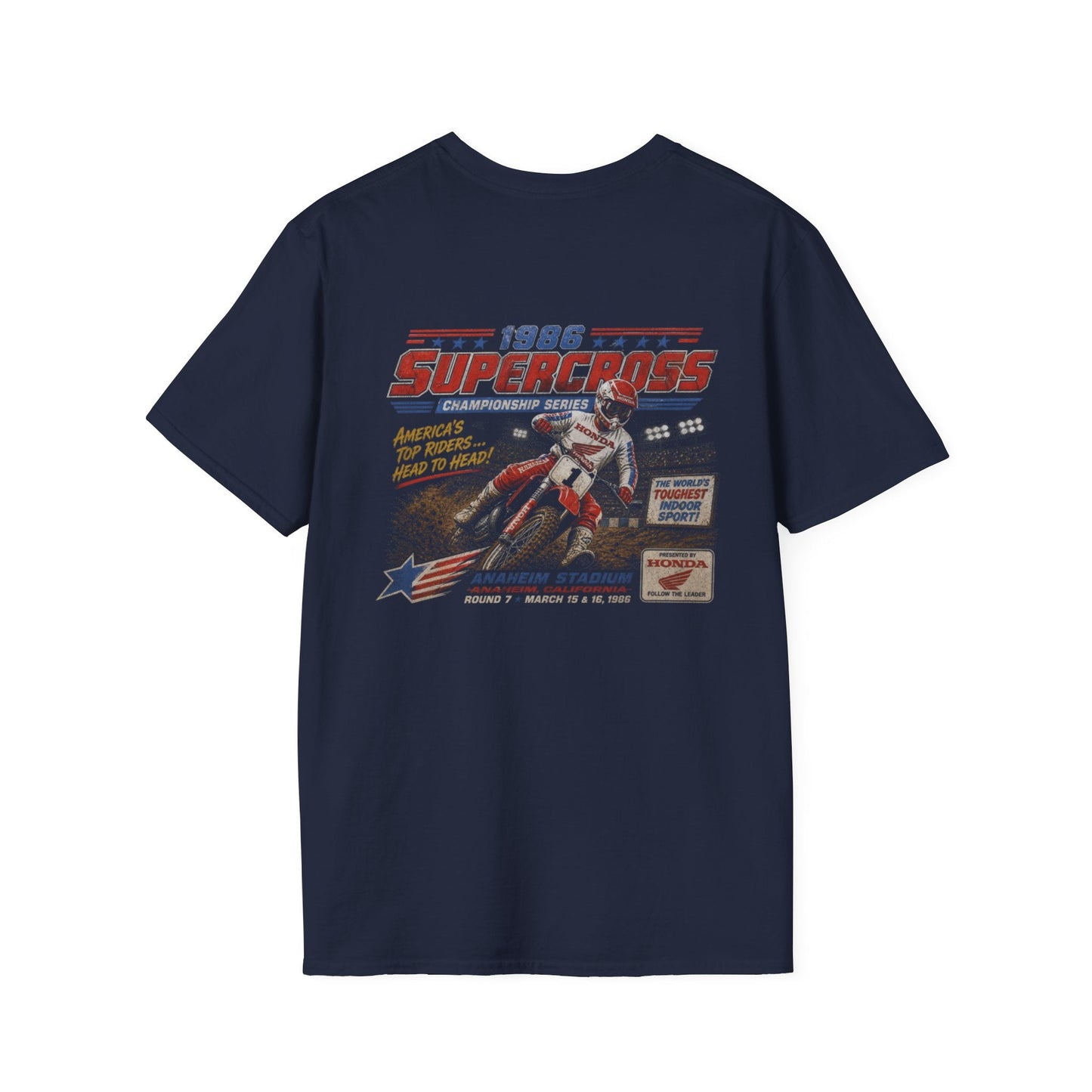 Supercross 1986 Moto Racing T-Shirt - SJM Print Store