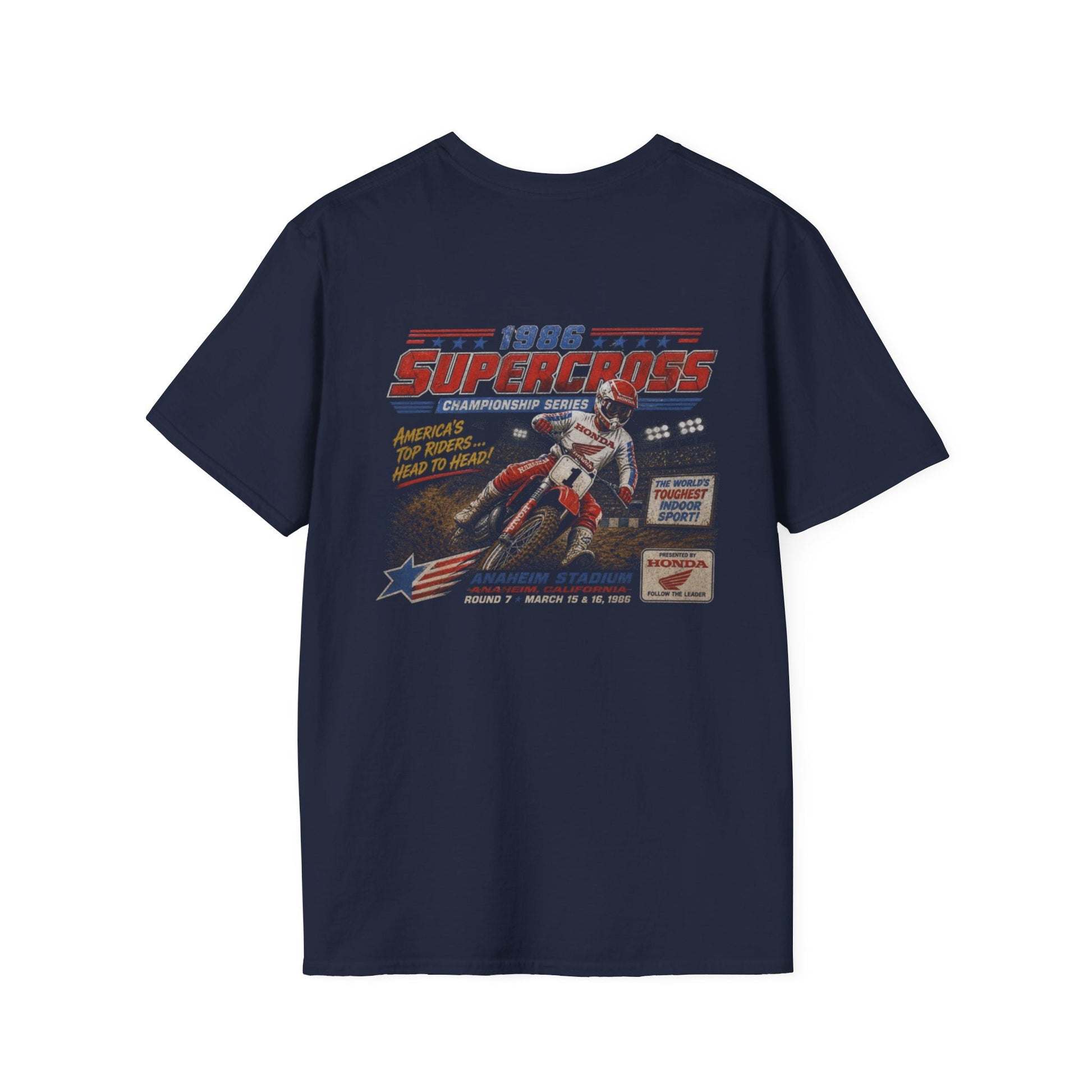 Supercross 1986 Moto Racing T-Shirt - SJM Print Store