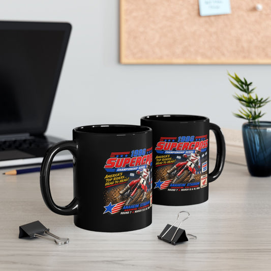 Supercross 1988 Racing Black Mug - SJM Print Store