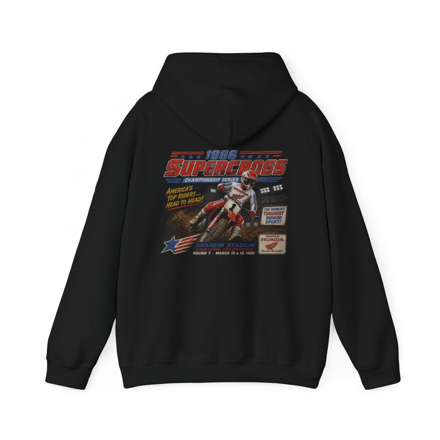 Supercross Vintage Moto MX Hoodie - SJM Print Store