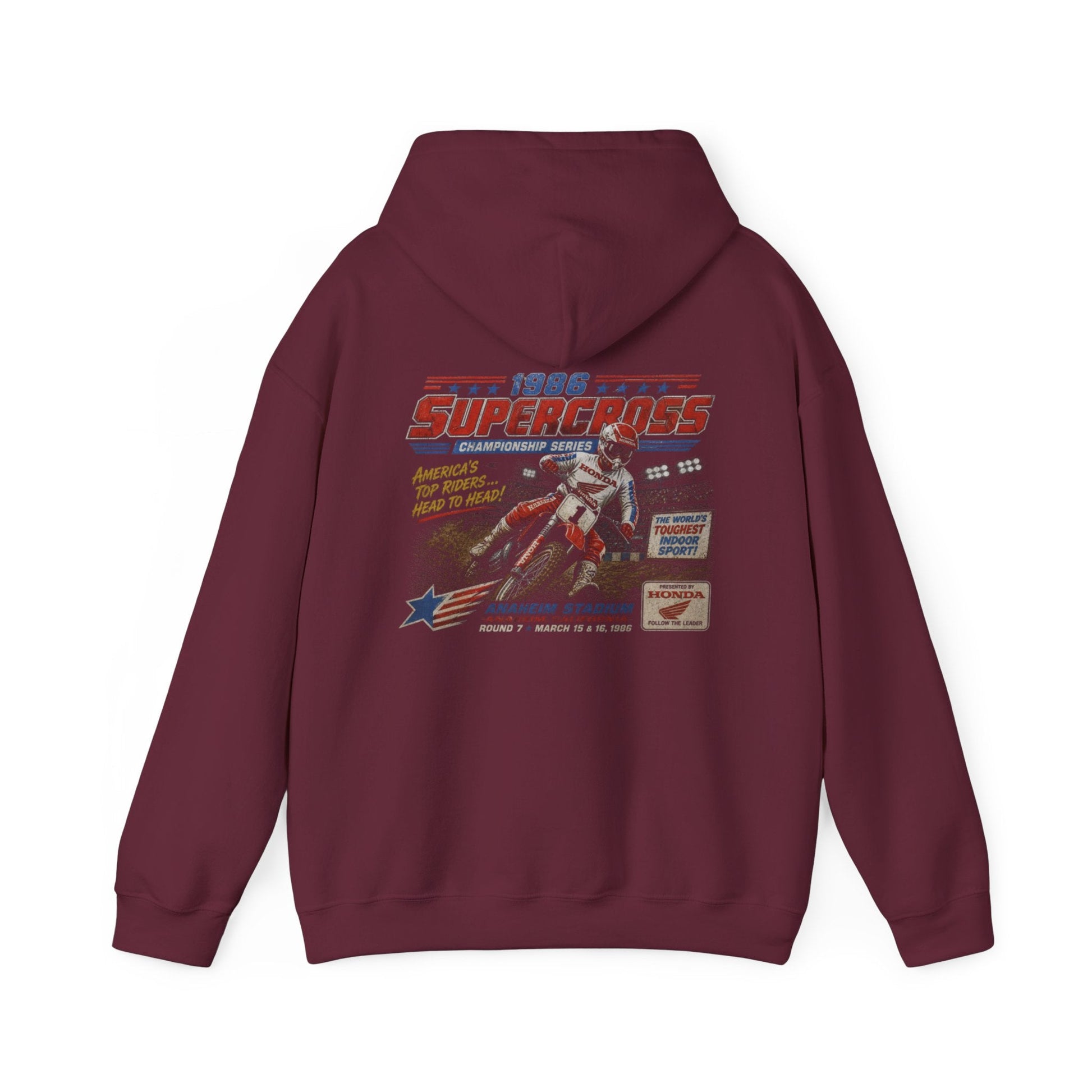 Supercross Vintage Moto MX Hoodie - SJM Print Store