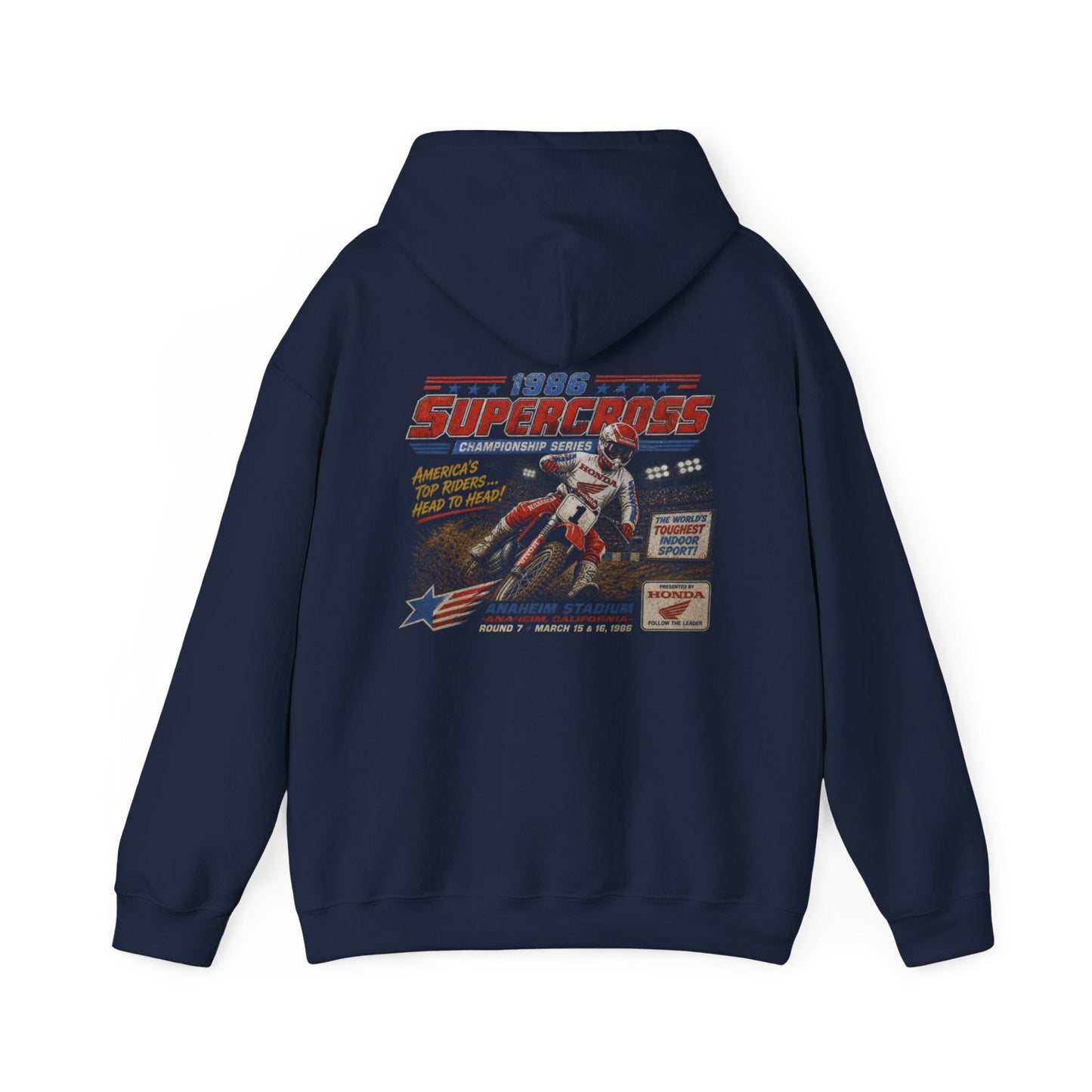 Supercross Vintage Moto MX Hoodie - SJM Print Store