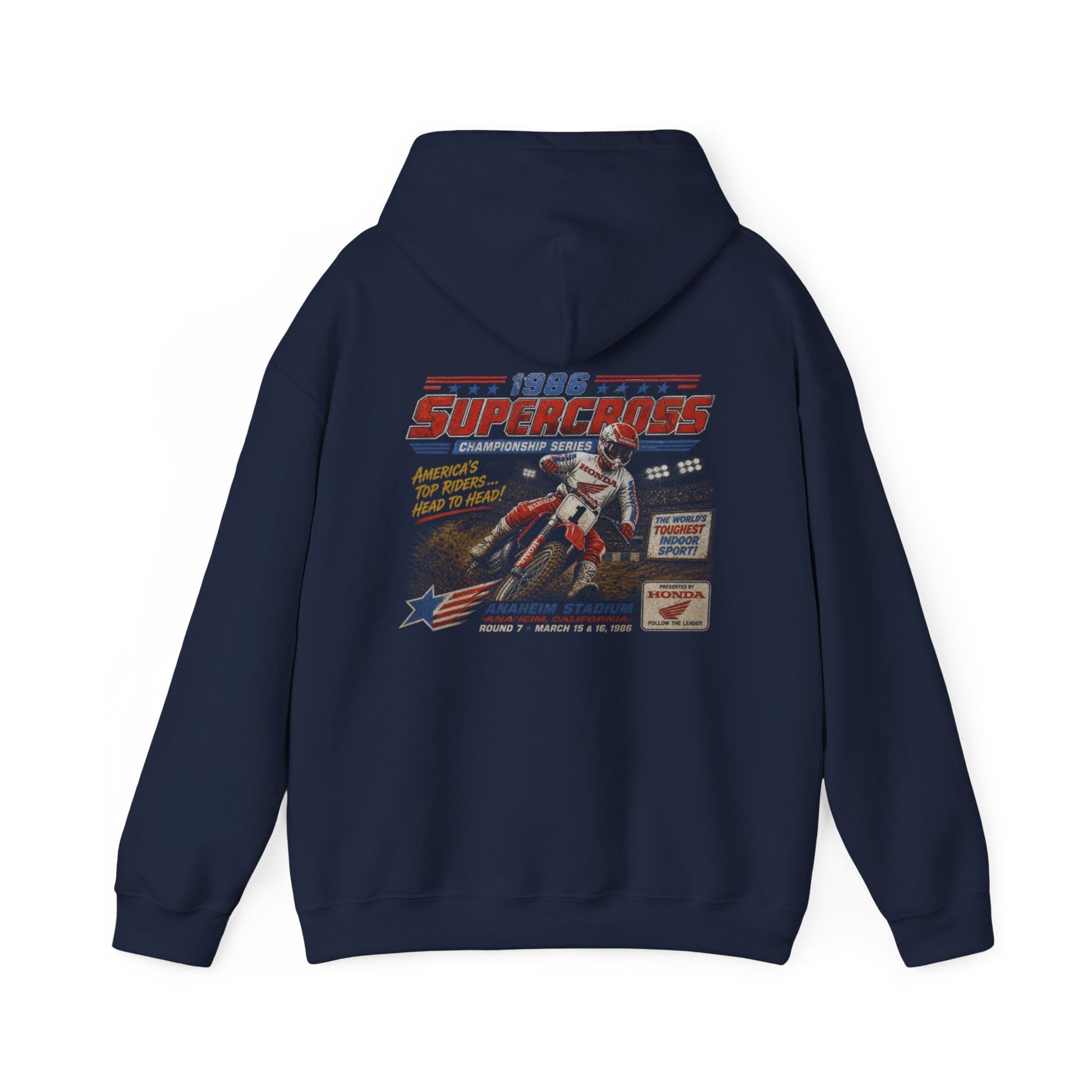Supercross Vintage Moto MX Hoodie - SJM Print Store