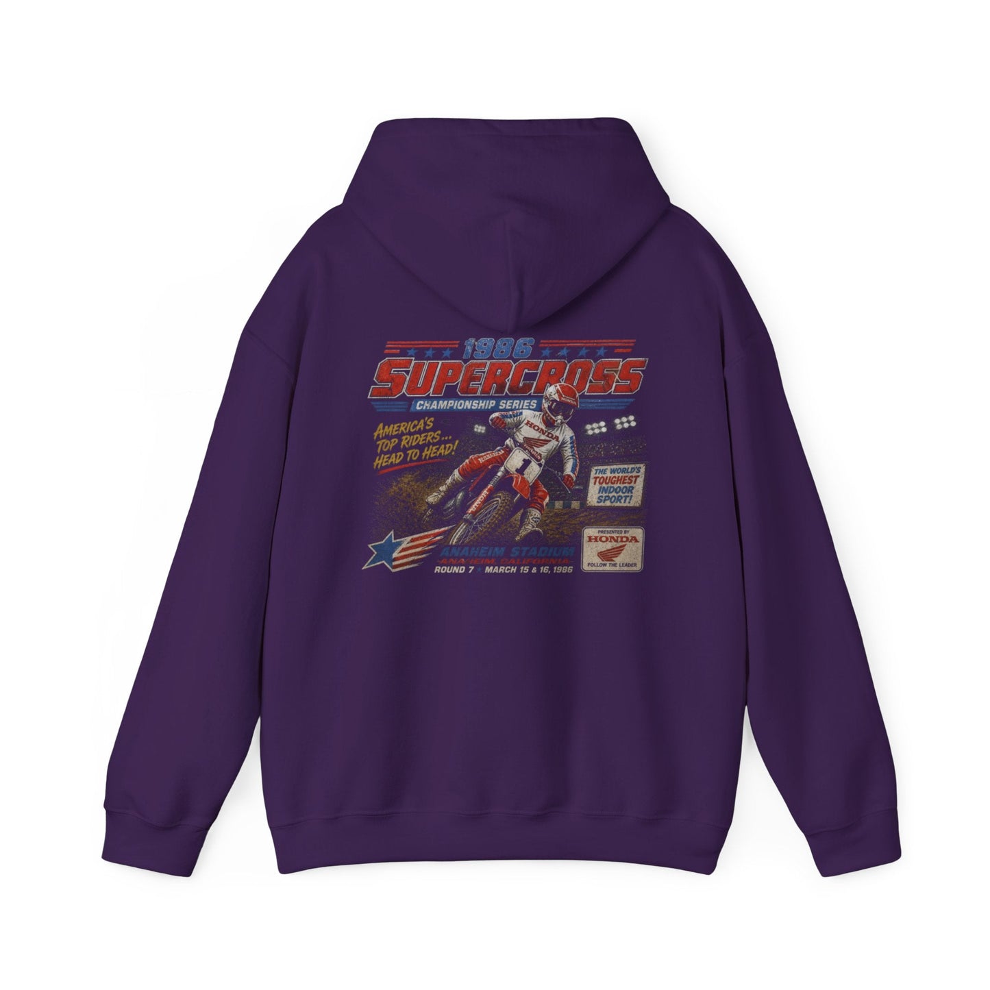 Supercross Vintage Moto MX Hoodie - SJM Print Store