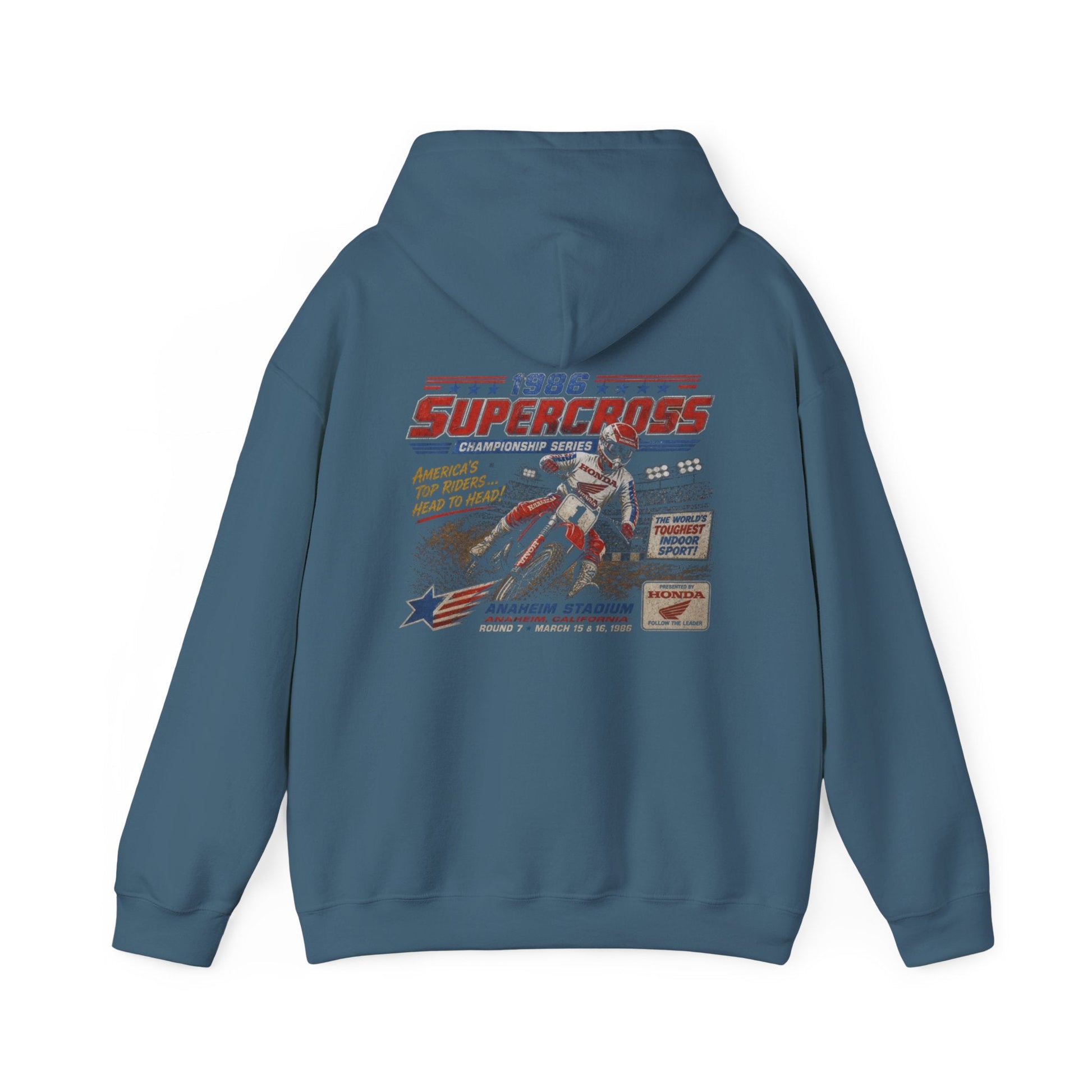 Supercross Vintage Moto MX Hoodie - SJM Print Store
