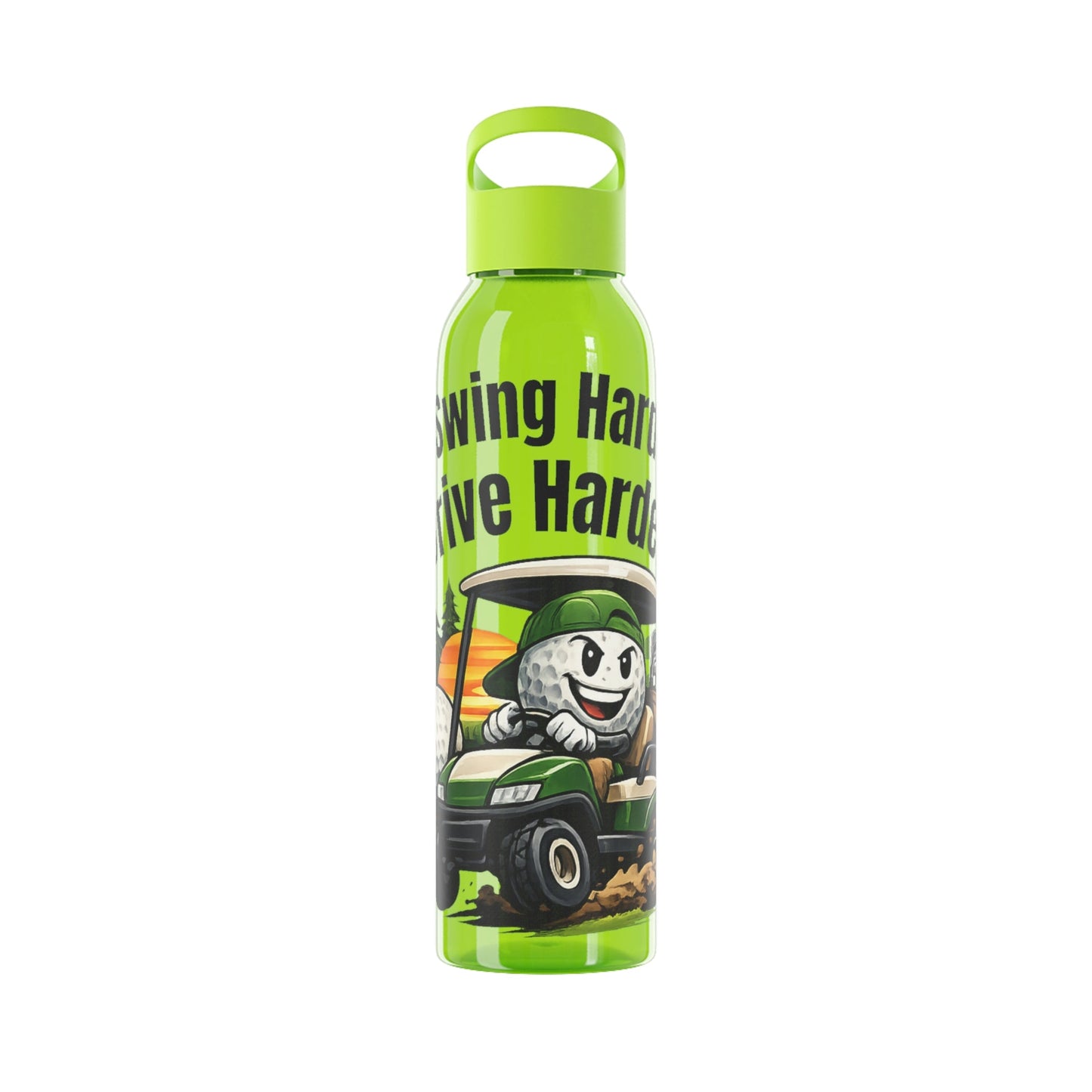 Swing Hard Drive Harder Golf Water Bottle - SJM Print Store