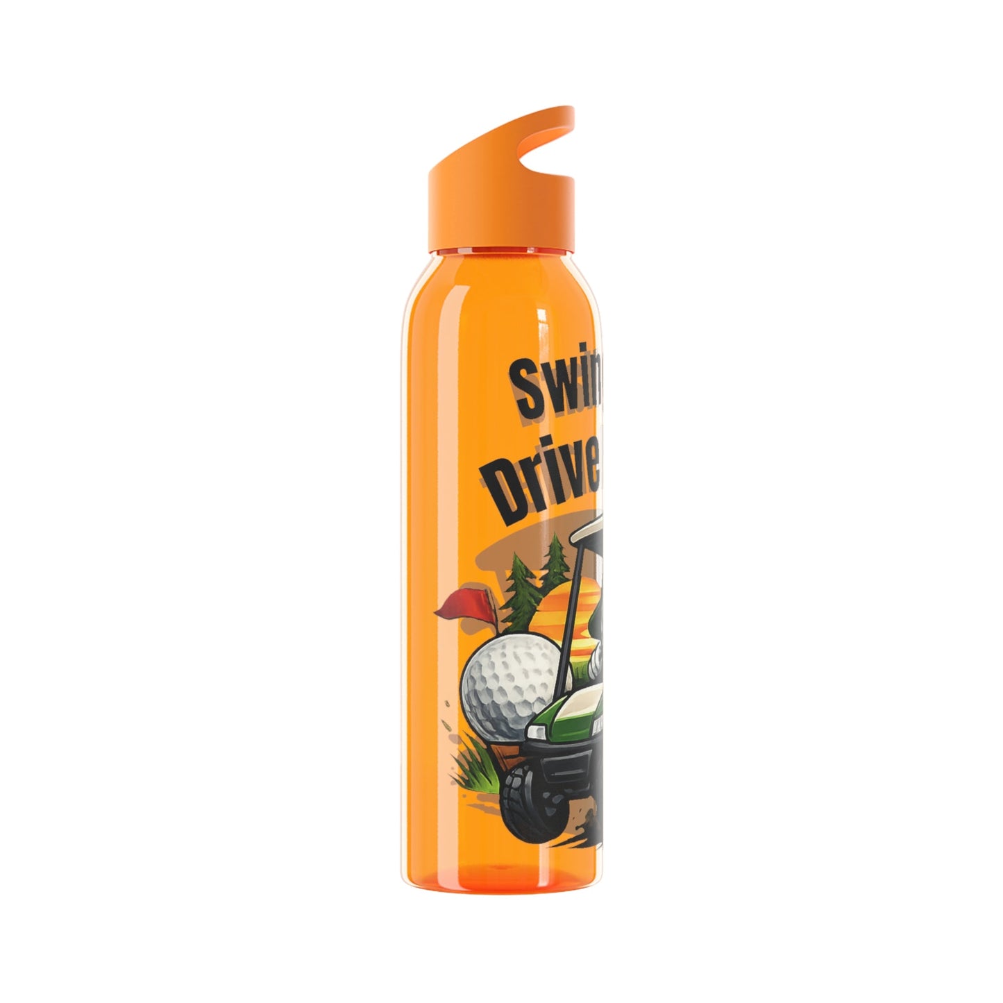 Swing Hard Drive Harder Golf Water Bottle - SJM Print Store