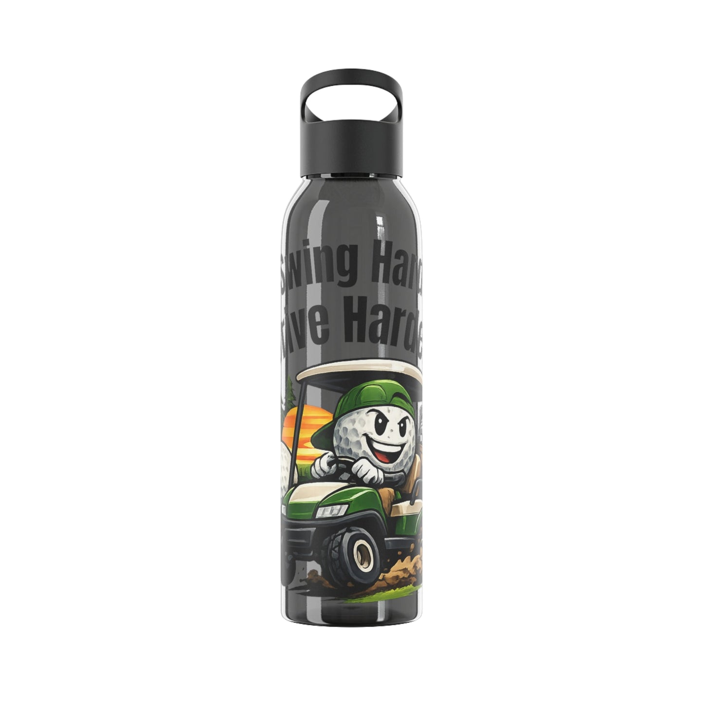 Swing Hard Drive Harder Golf Water Bottle - SJM Print Store